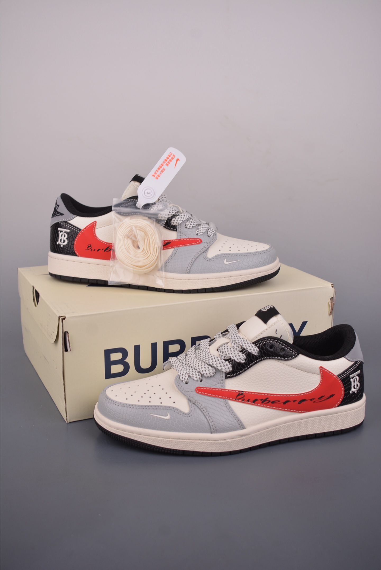 260 Fragment x Travis Scott x LV Air Jordan 1 Low 三方联名倒钩 HS1239-005