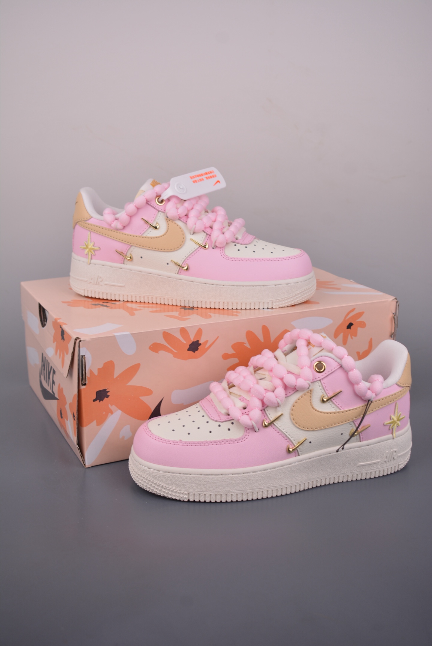 260 Nike Air Force 1 Low 肉粉四勾 解构绑带 AB2574-600