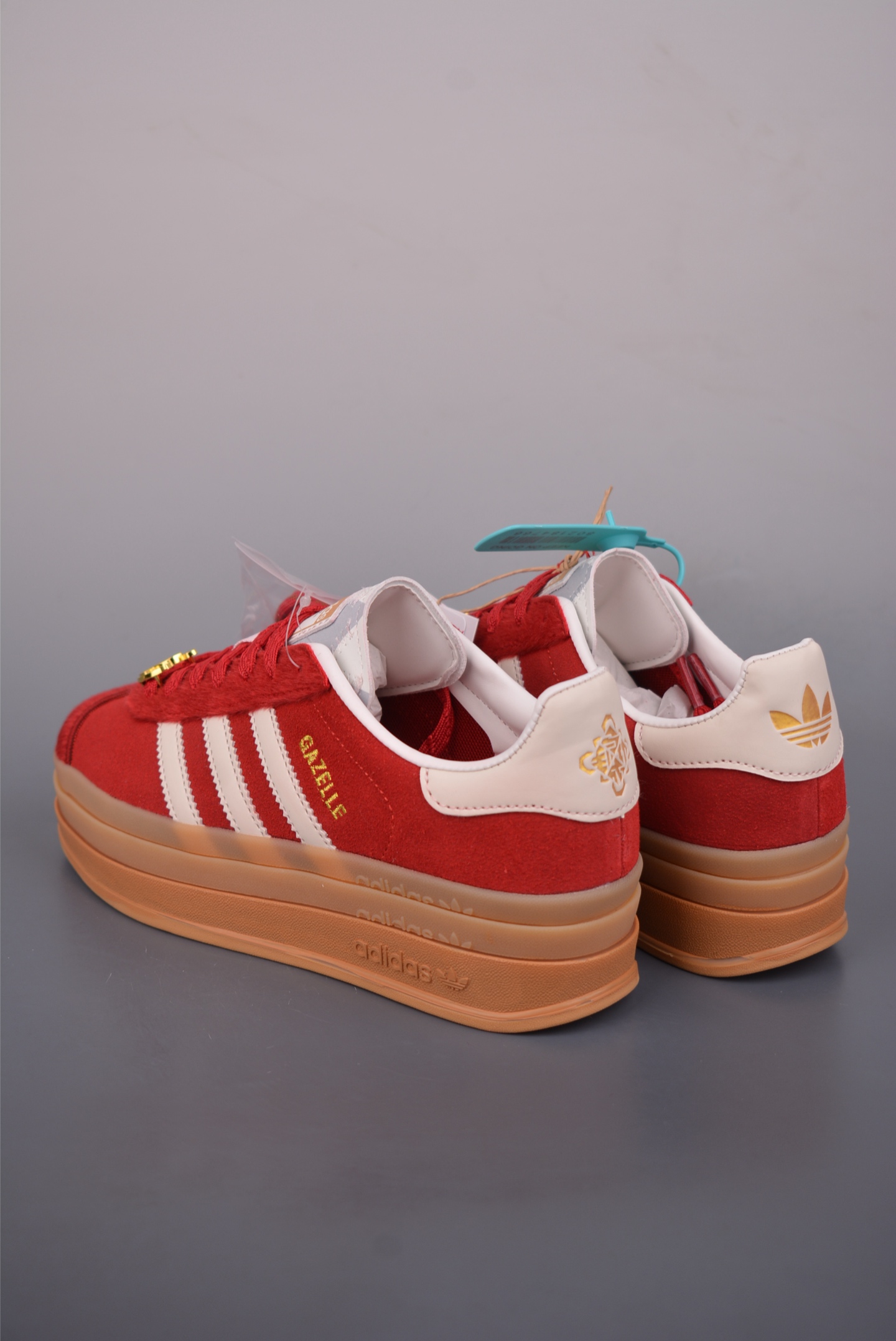 Ad Originals Gazelle Bold 马年限定 三叶草厚底休闲防滑耐磨低帮板鞋 ID6997