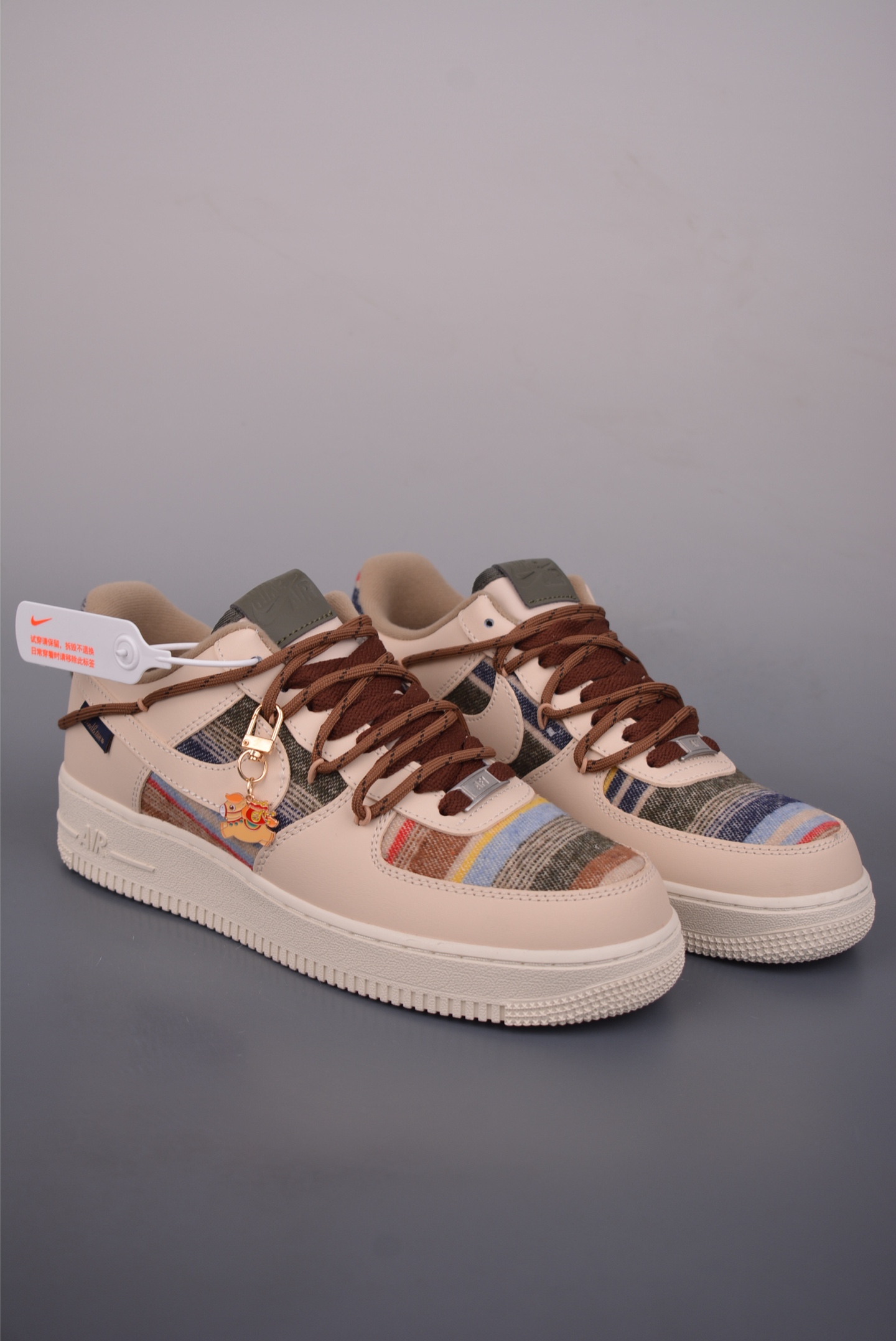 Nike Air Force 1 Low 焦糖小马 解构绑带 CW1186-230