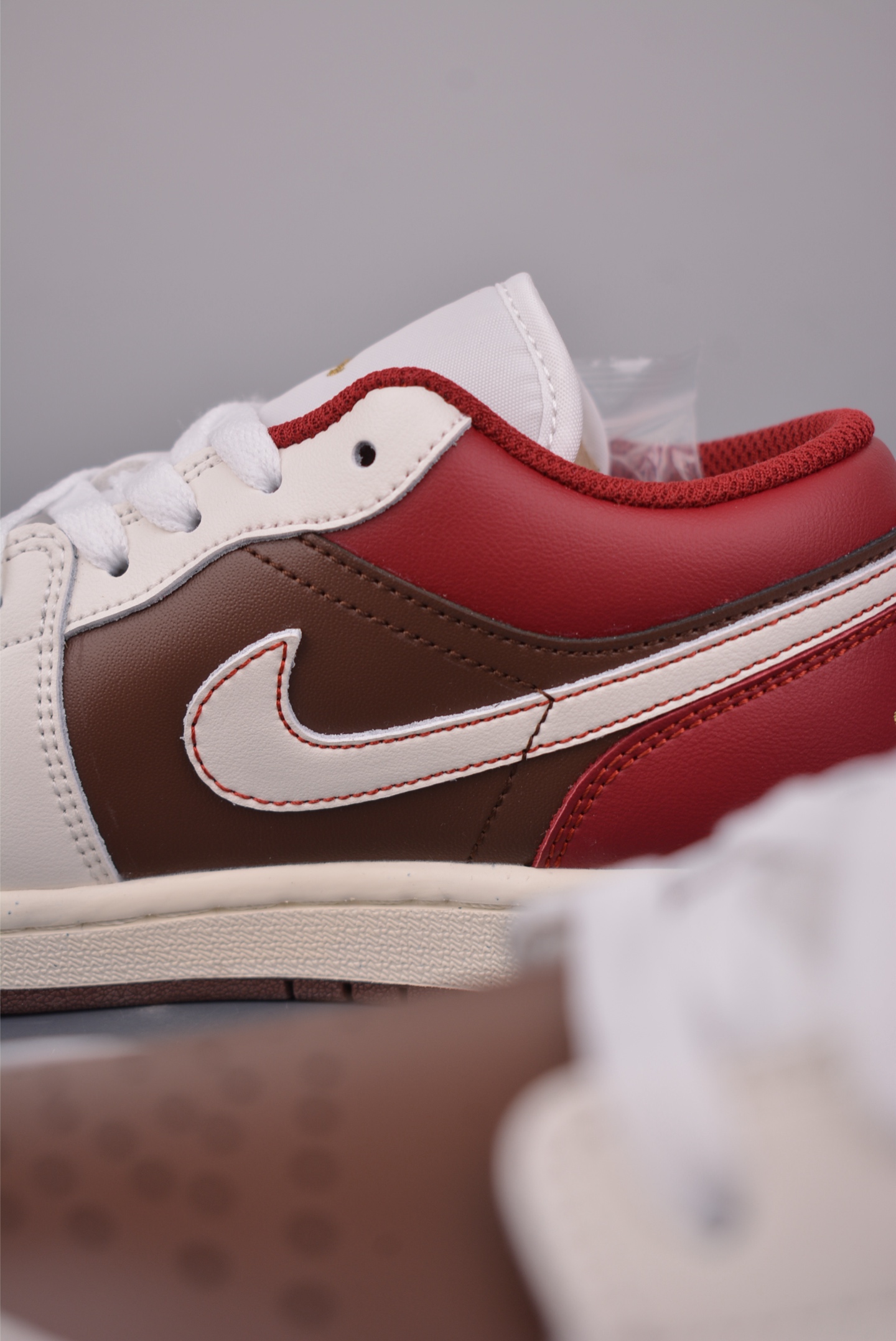200 Air Jordan 1 Low CN新年白棕红 AJ1乔1低帮休闲板鞋 IR7600-211
