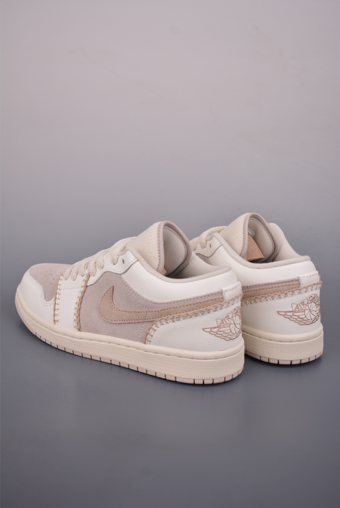 240 原装裸鞋级 市面最高工艺产物 Air Jordan 1 Low白棕 HV4268-120