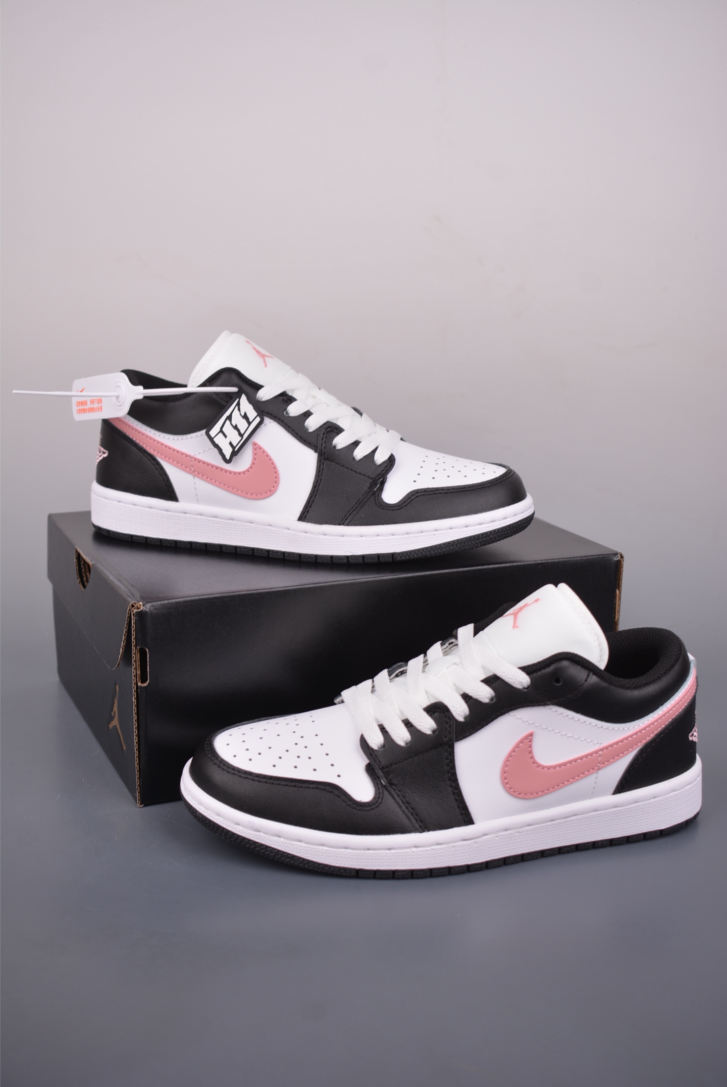 200 Air Jordan 1 Low 黑粉 AJ1乔1低帮休闲板鞋 553558-165