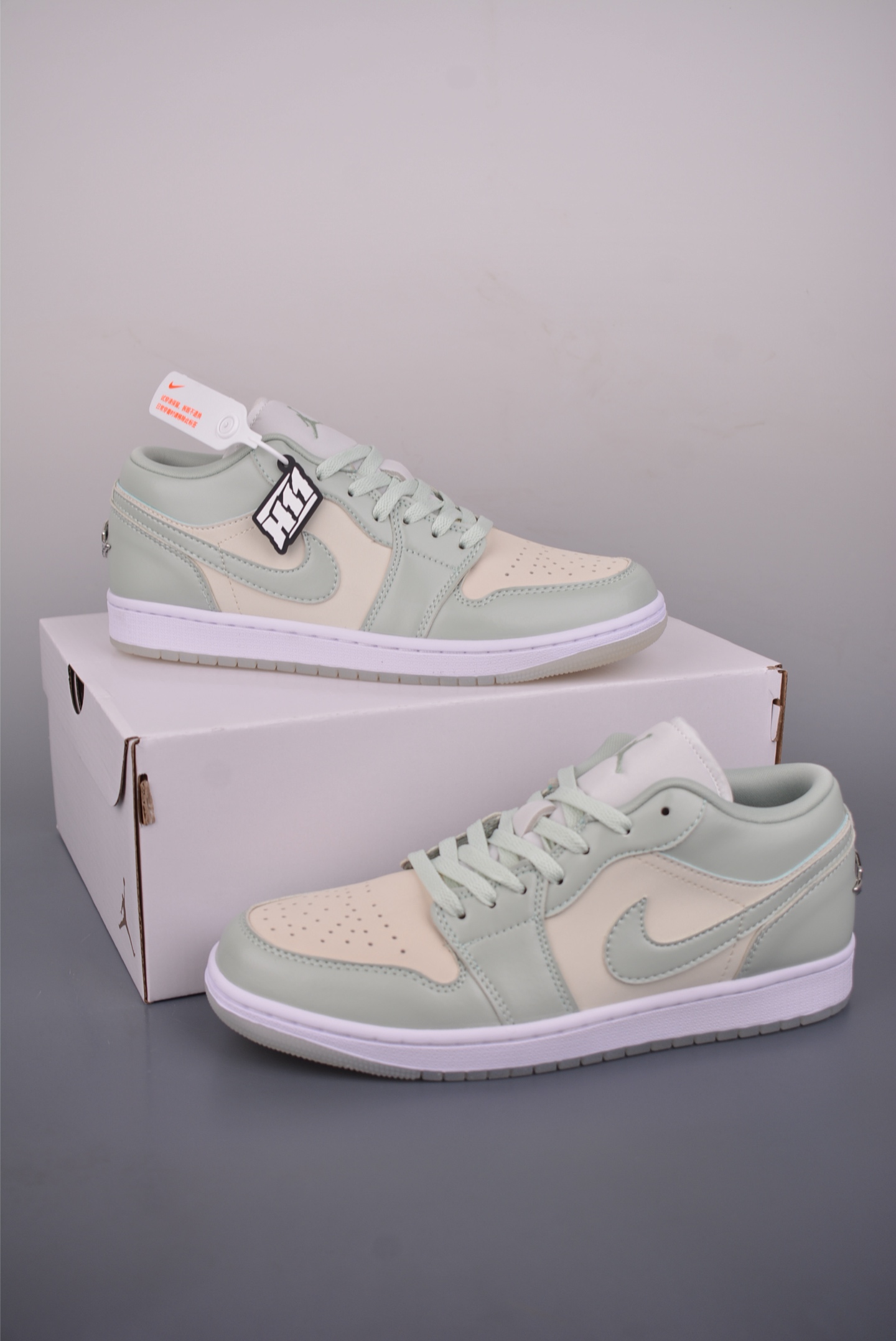 200 Air Jordan 1 Low 白绿 AJ1乔1低帮休闲板鞋 HF4078-100
