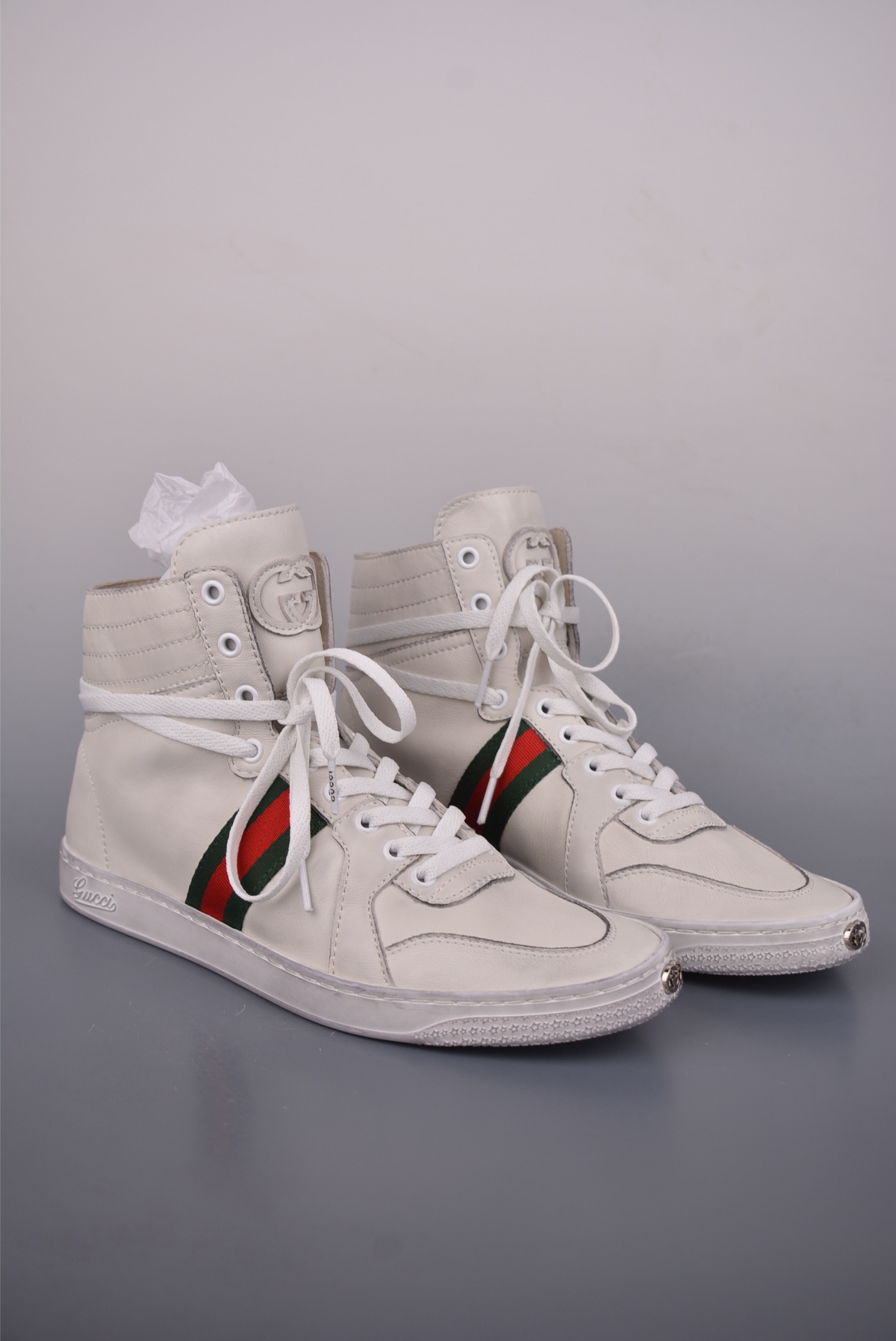 Gucci SS26 Demna首秀款 小羊皮高帮板 牛皮简约百搭高帮时尚板鞋 864414 Gucci SS26 Demna首秀款 小羊皮高帮板 牛皮简约百搭高帮时尚板鞋 864414