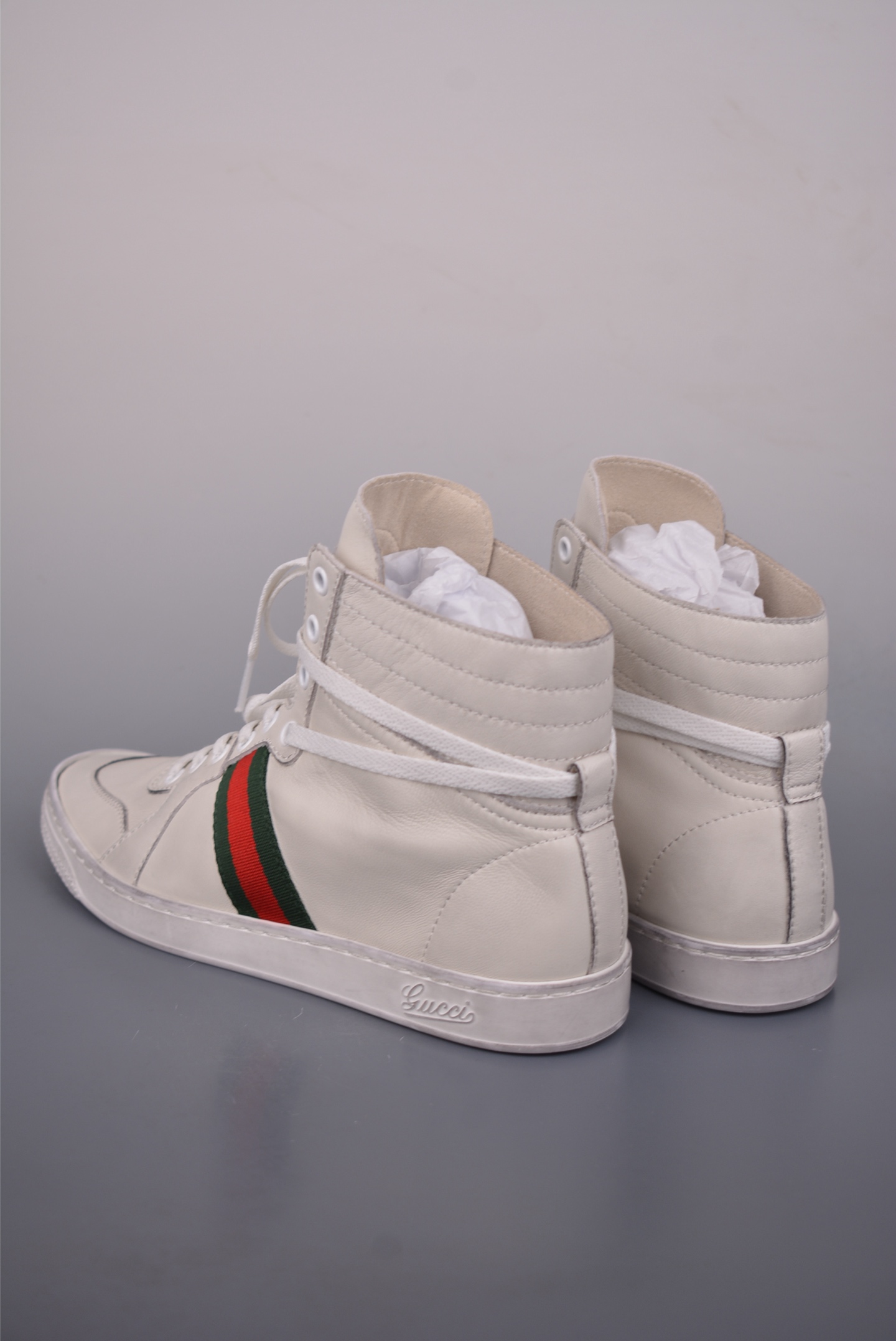 Gucci SS26 Demna首秀款 小羊皮高帮板 牛皮简约百搭高帮时尚板鞋 864414 Gucci SS26 Demna首秀款 小羊皮高帮板 牛皮简约百搭高帮时尚板鞋 864414