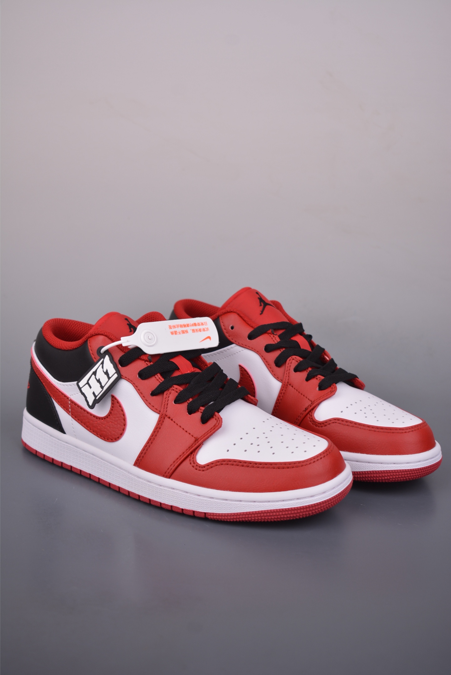 200 Air Jordan 1 Low 红白黑 AJ1乔1低帮休闲板鞋 553558-163