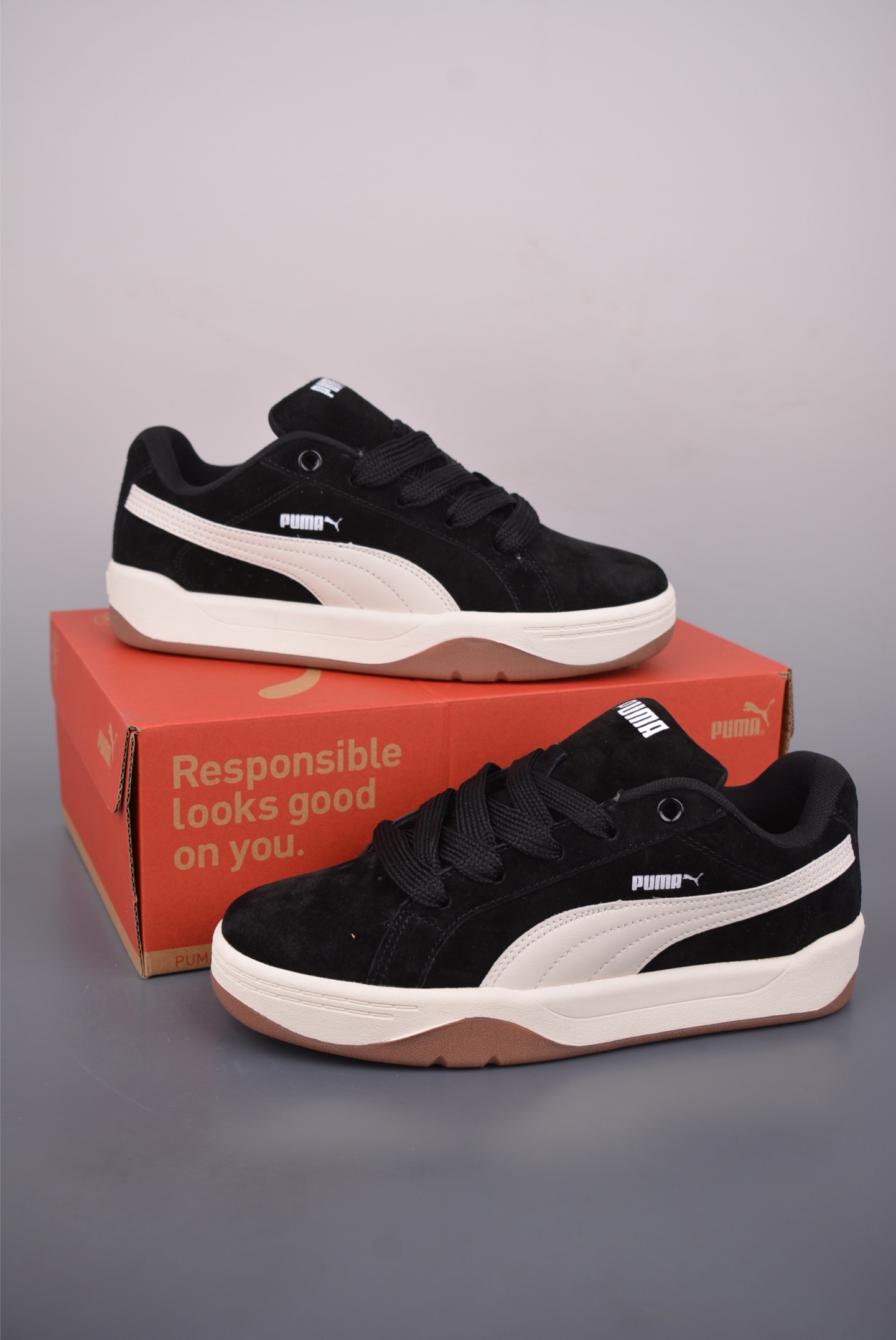 170 Puma Park Lifestyle Easy SD 彪马 防滑耐磨低帮德训板鞋 406826-012