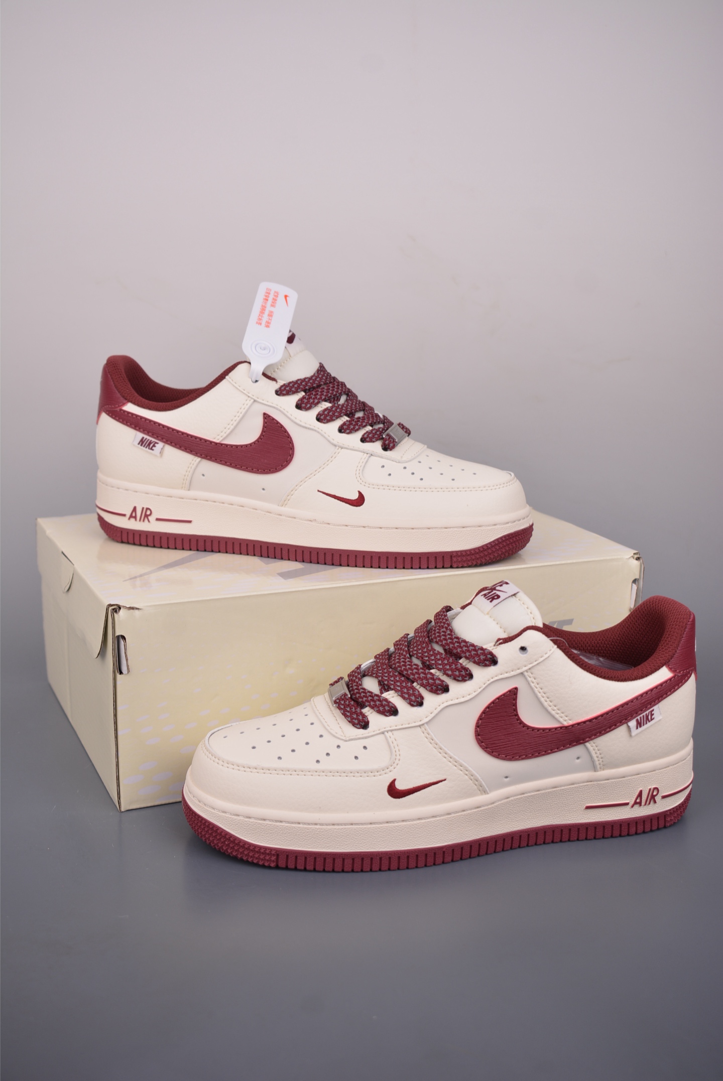 Nike Air Force 1 Low 酒红米白 SM6668-126-Top High Quatity Cheap Sneakers Fashion Clothing Clothes Bags handbags Shoes of all Brand wholesale With The best Quality And Beautiful Price from China Factory Chinese suppliers wholesaler seller Nike Air Force 1 Low 酒红米白 SM6668-126