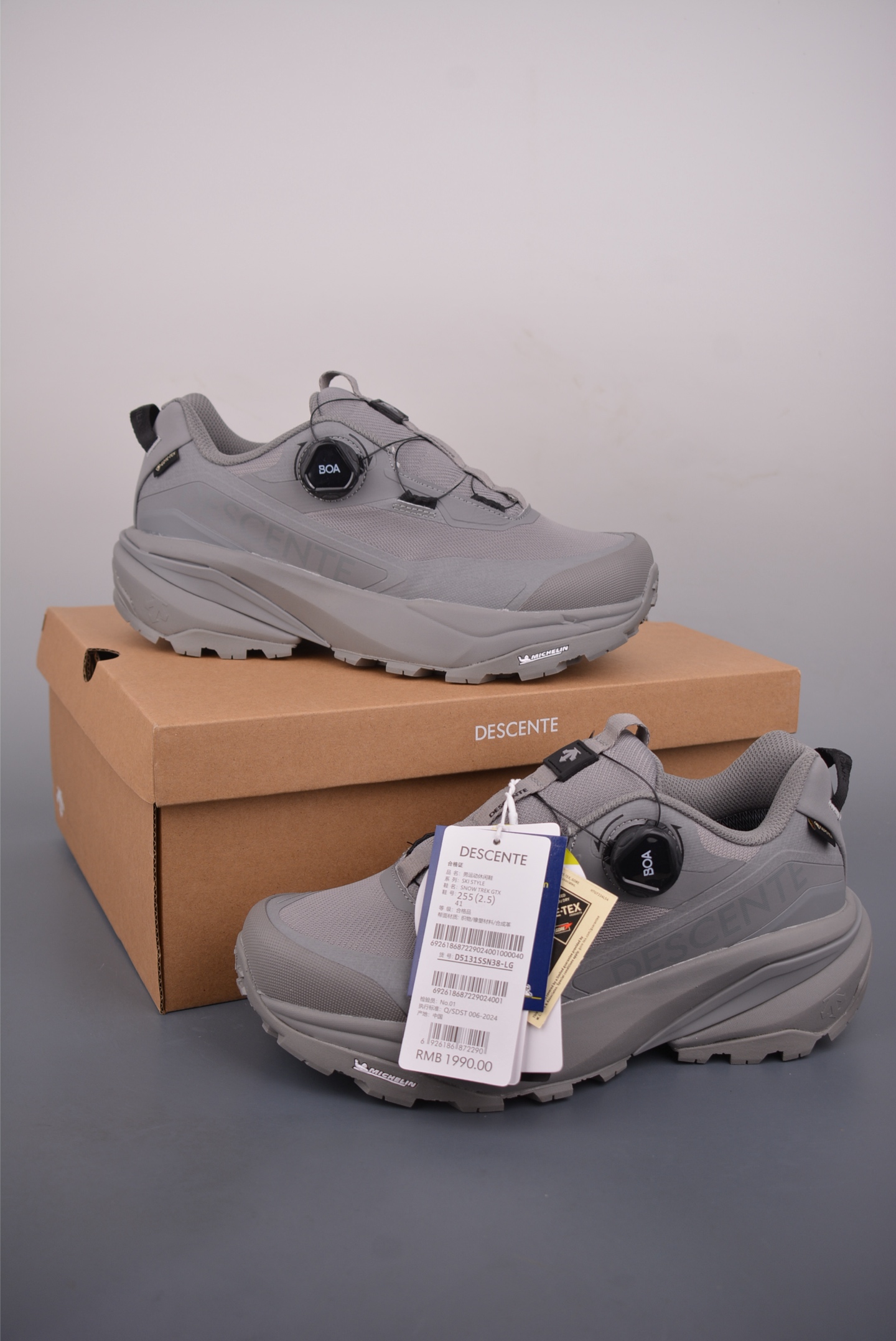 DESCENTE迪桑特 SNOW TREK GTX 时尚休闲运动覆盖防水男子越野跑鞋 D5131SSN38-Top High Quatity Cheap Sneakers Fashion Clothing Clothes Bags handbags Shoes of all Brand wholesale With The best Quality And Beautiful Price from China Factory Chinese suppliers wholesaler seller DESCENTE迪桑特 SNOW TREK GTX 时尚休闲运动覆盖防水男子越野跑鞋 D5131SSN38