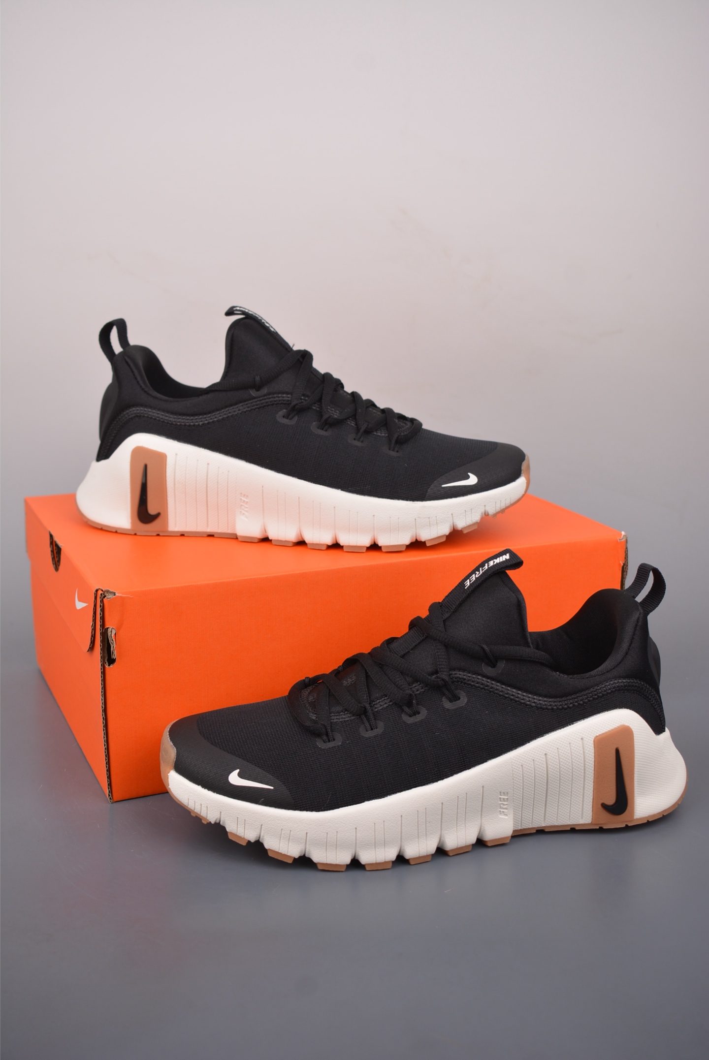 Nike Free Metcon 6 网布 圆头系带 减震防滑 低帮训练鞋 FJ7127-010