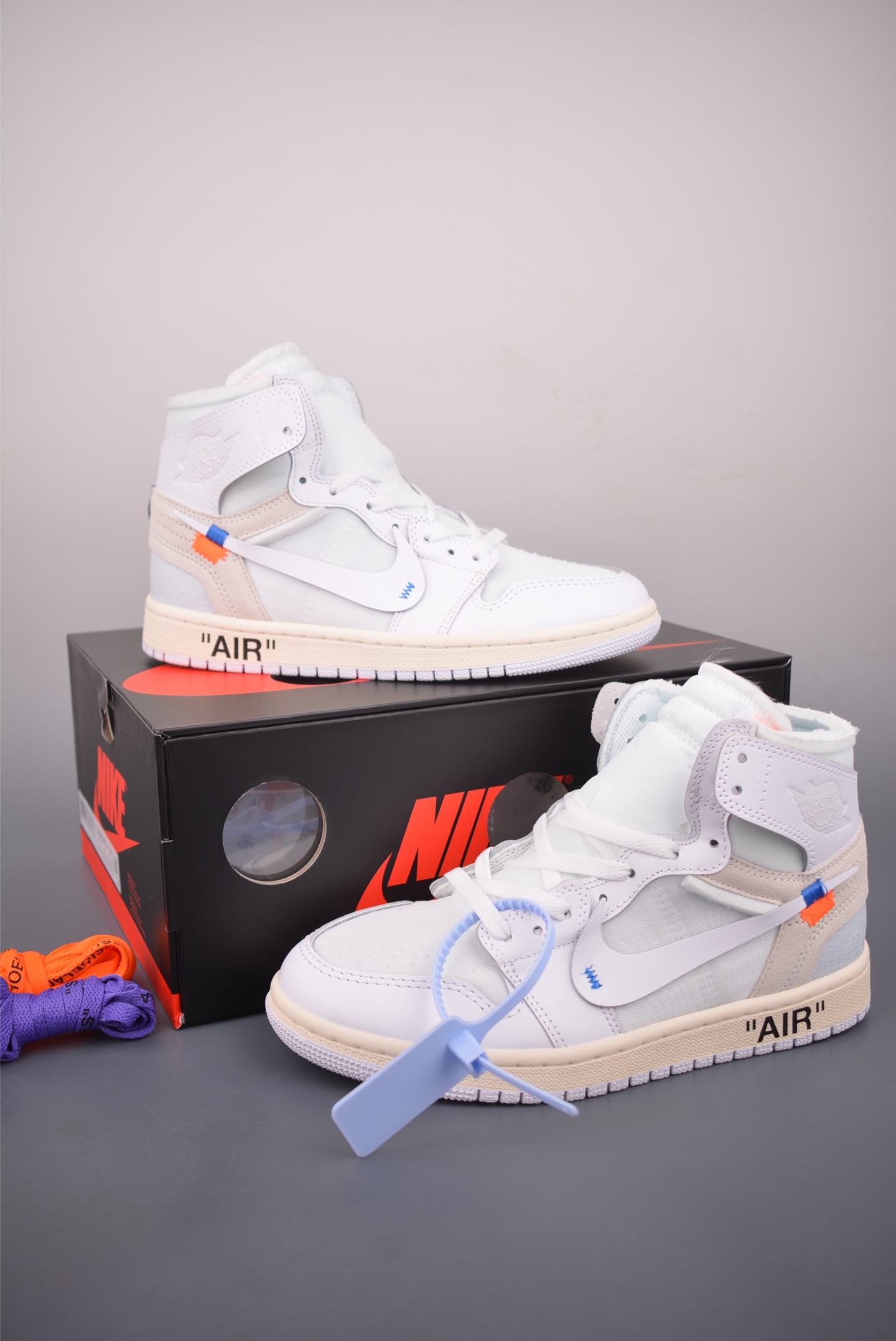 (鞋盒破损扣40 本子丢失扣30) Virgil Abloh Archive x Air Jordan 1 High ”Alaska” 高帮 欧洲限定 白联名 AJ1 乔丹1代高邦 纯白联名乔丹篮球鞋系列 AA3834-100-High Quatity Cheap Brand wholesale wholesaler seller Clothes Bags handbags Sneakers Top Fashion Clothing Shoes from China Factory Chinese suppliers best Quality Beautiful Price (鞋盒破损扣40 本子丢失扣30) Virgil Abloh Archive x Air Jordan 1 High ”Alaska” 高帮 欧洲限定 白联名 AJ1 乔丹1代高邦 纯白联名乔丹篮球鞋系列 AA3834-100