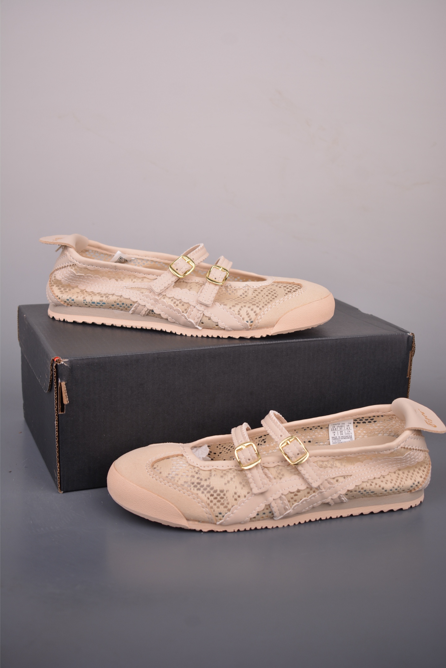Patoux Onitsuka Tiger鬼塚虎MEXICO 66 BALLERINA 舒适轻盈平跟玛丽珍鞋 1183A705-250