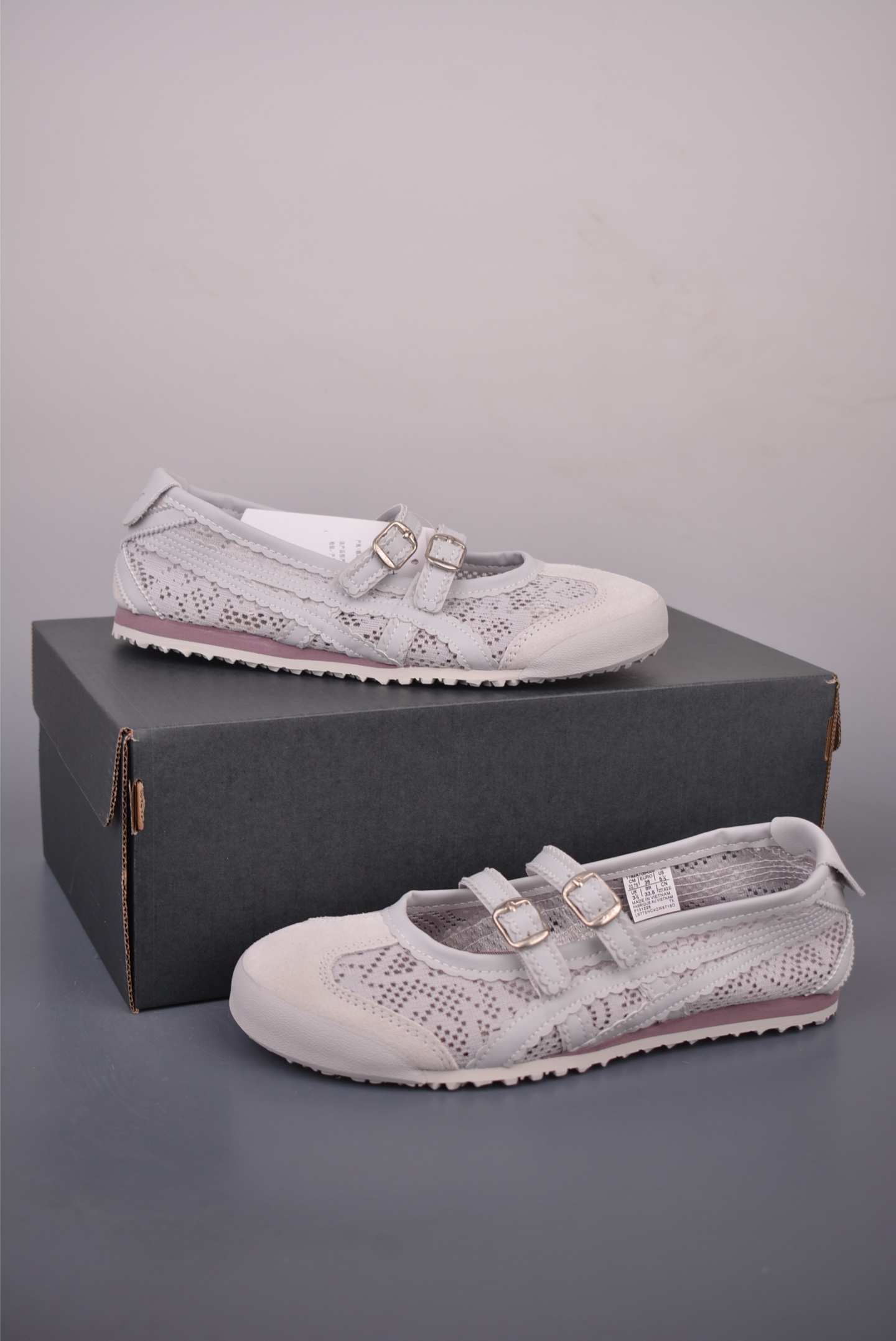 160 Patoux Onitsuka Tiger鬼塚虎MEXICO 66 BALLERINA 舒适轻盈平跟玛丽珍鞋 1183A705-020