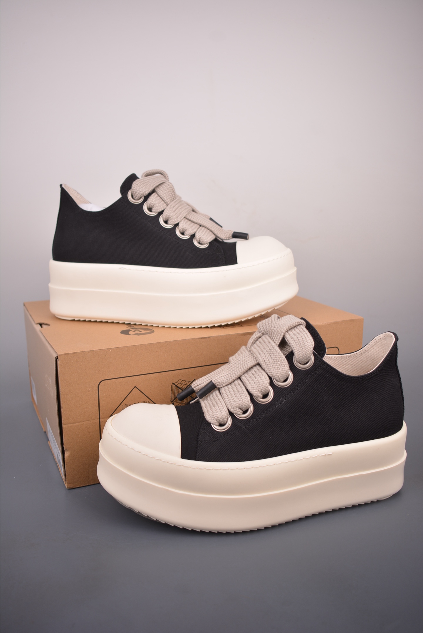 RO / Rick Owens 瑞克·欧文斯 厚底高街帆布 DU01F4851 RO / Rick Owens 瑞克·欧文斯 厚底高街帆布 DU01F4851