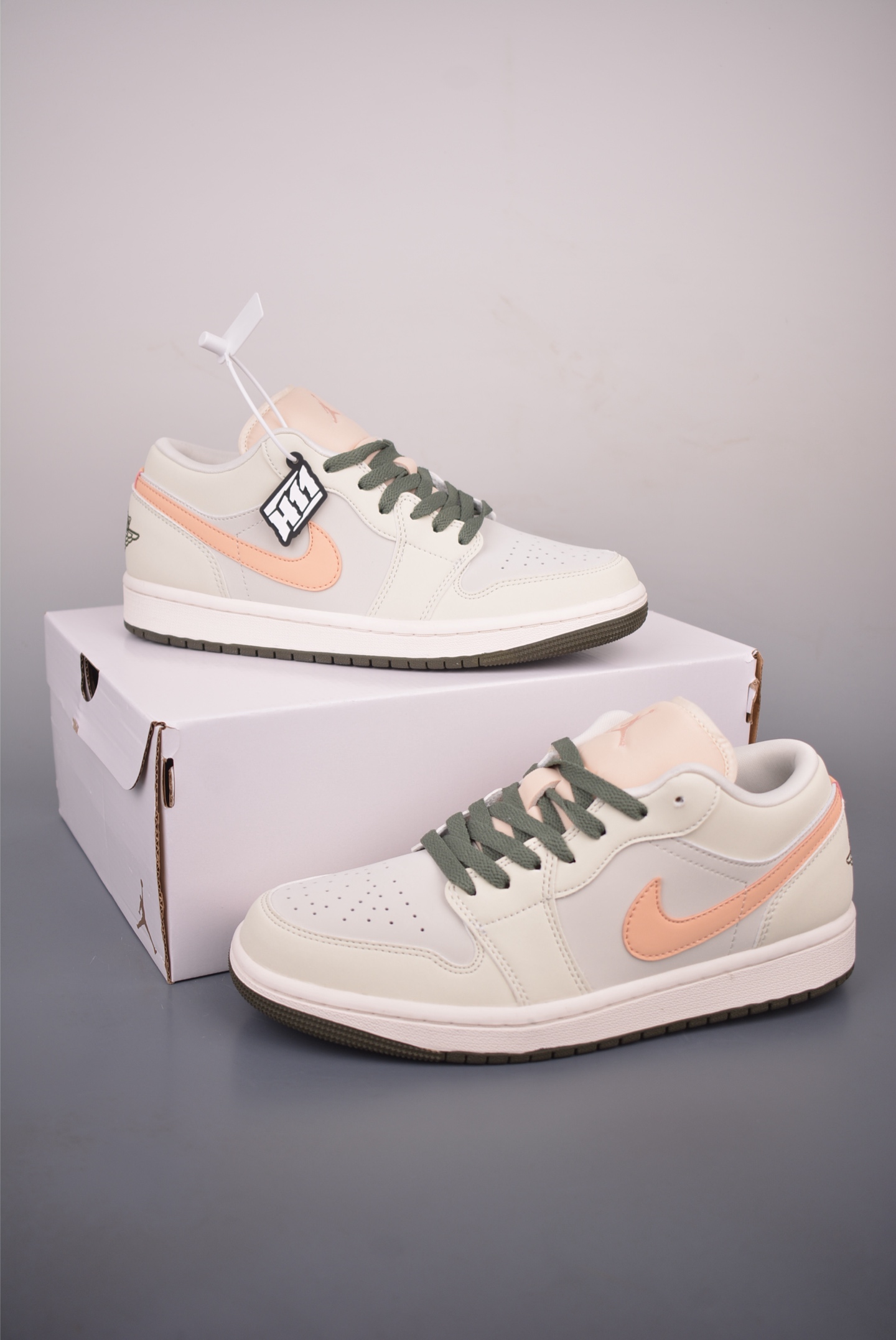 Air Jordan 1 Low 帆白粉白 AJ1乔1低帮休闲板鞋 DC0774-111