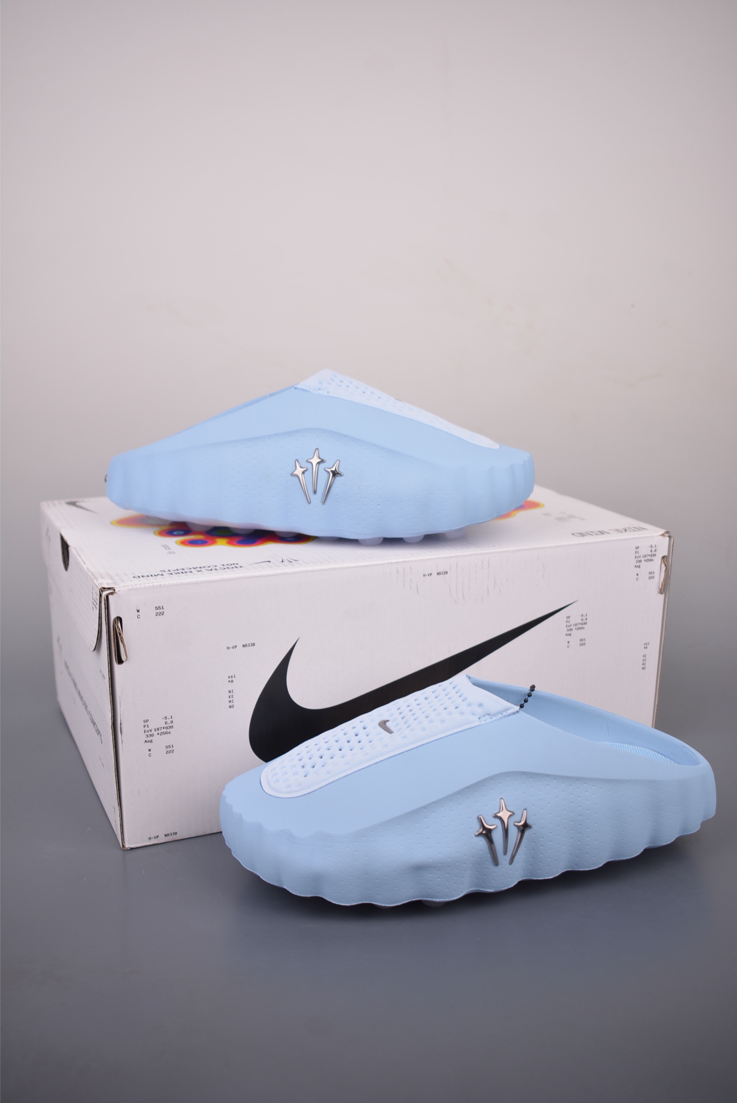 Nike Mind 001 神经科学足底按摩拖鞋 穿孔透气半拖 HY5028-001