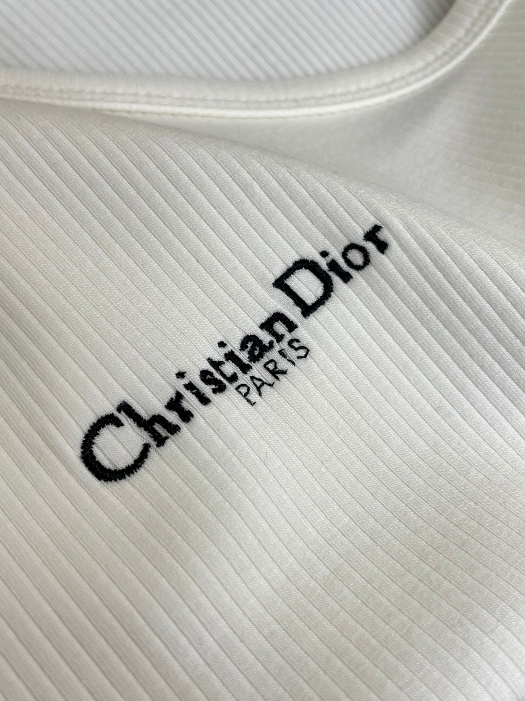 Dior Embroidered Letter Tank Top - Stylish and Comfortable Single Shoulder Vest 6 a1741969752655 7366