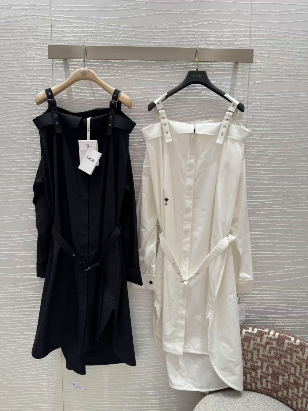 Dior YB Cotton One-Shoulder Suspender Dress - Sweet & Chic Style 2 a1745718510613 0413