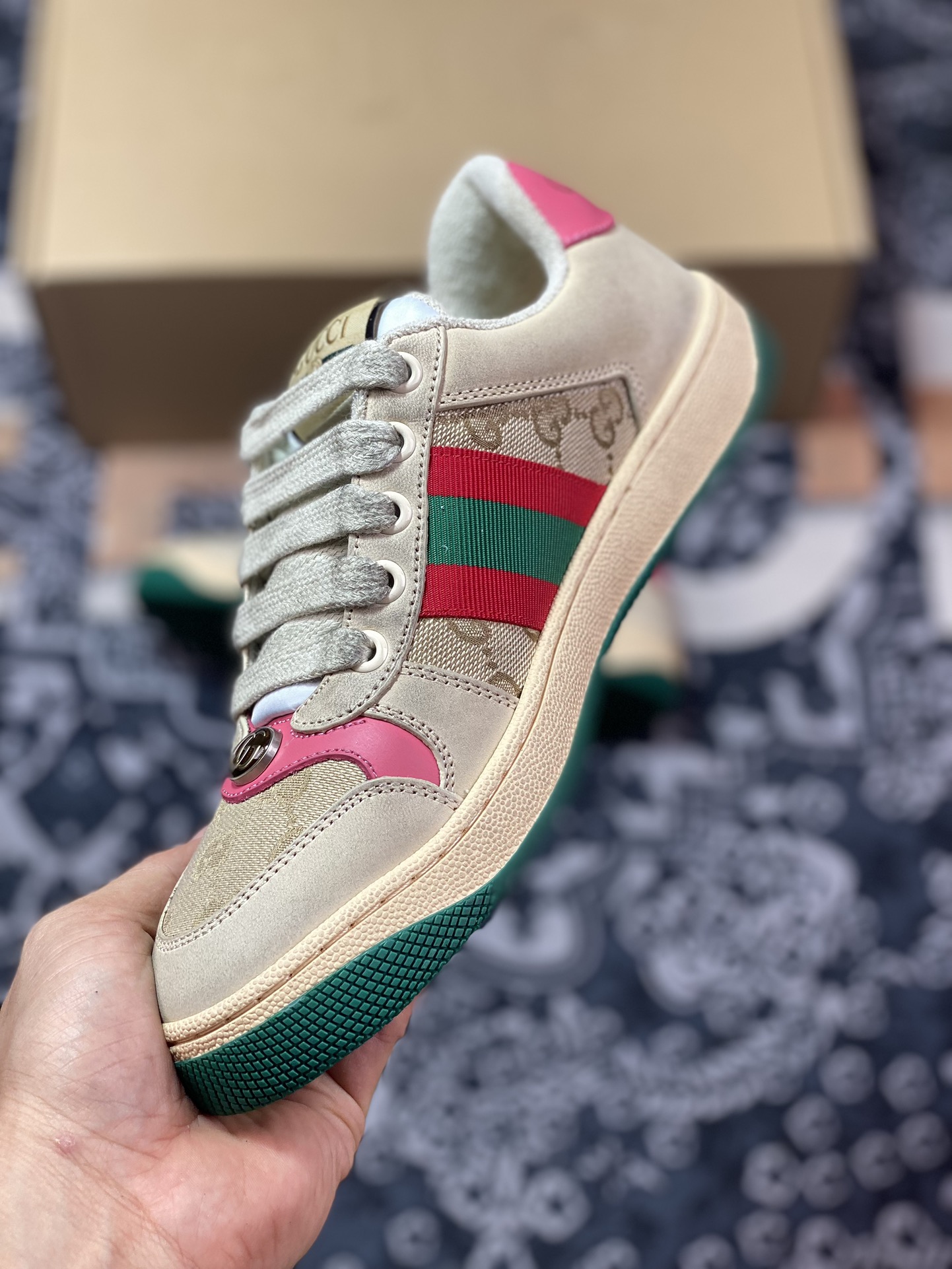 Gucci Distressed Screener sneaker 40&52