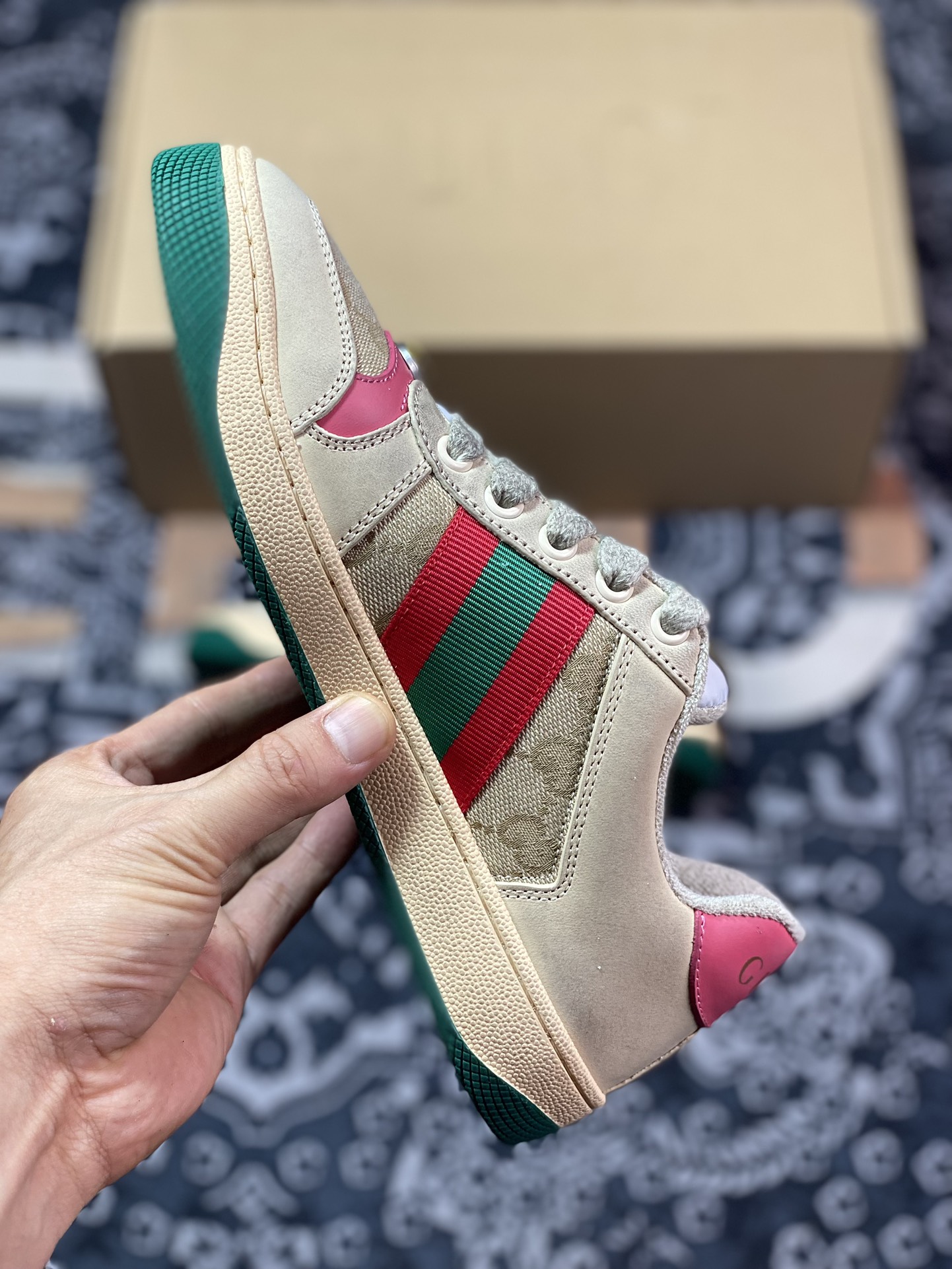 Gucci Distressed Screener sneaker 40&52