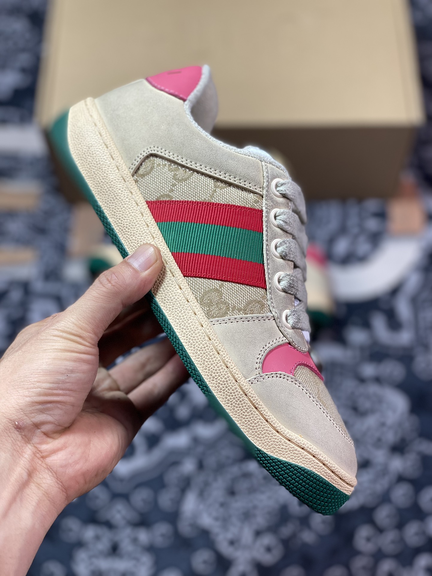 Gucci Distressed Screener sneaker 40&52