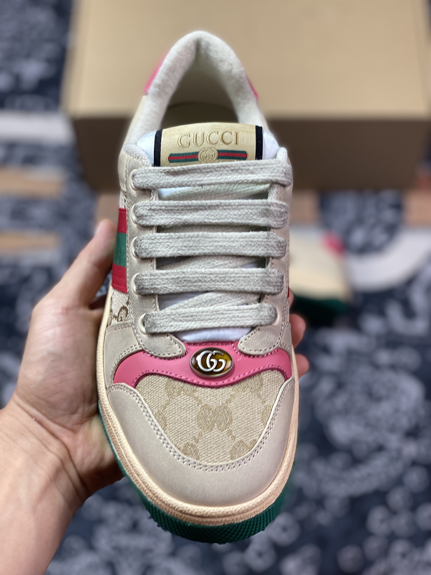 Gucci Distressed Screener sneaker 40&52