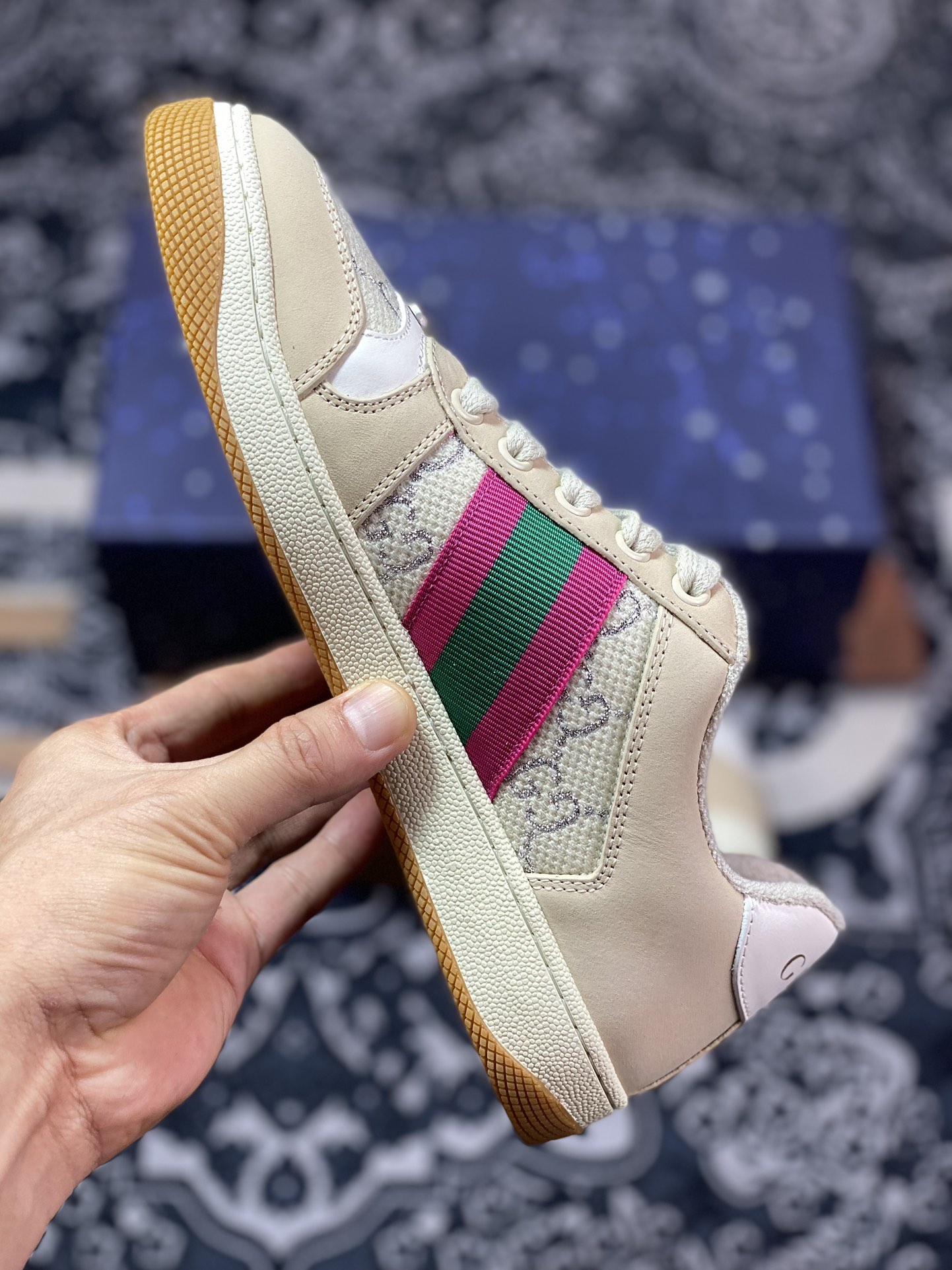 480 Gucci Distressed Screener sneaker古驰小脏鞋系列