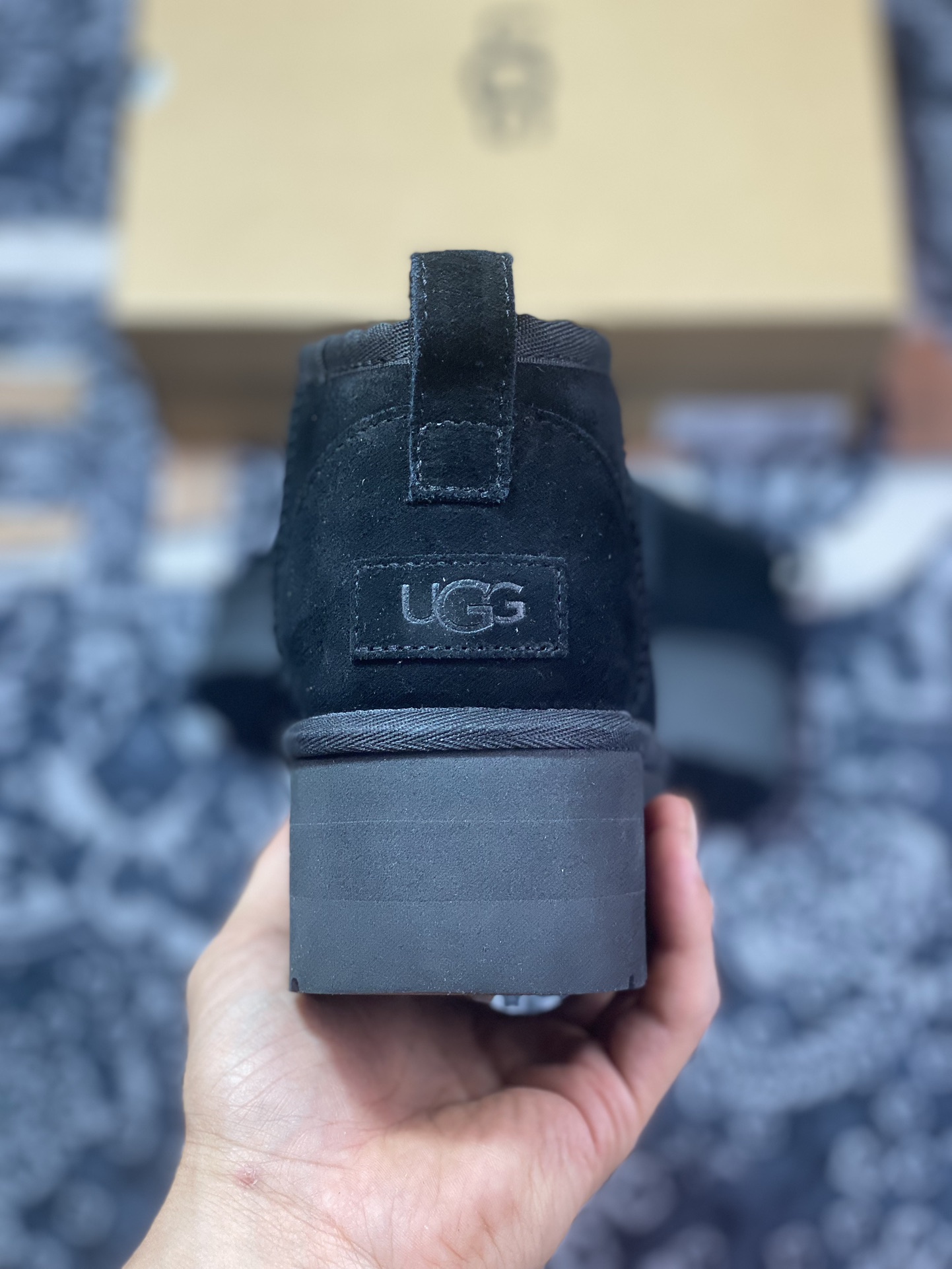 280  轻奢品牌UGG W Mini 款II 迷你系列经典女士短筒休闲百搭厚底“黑色加绒”