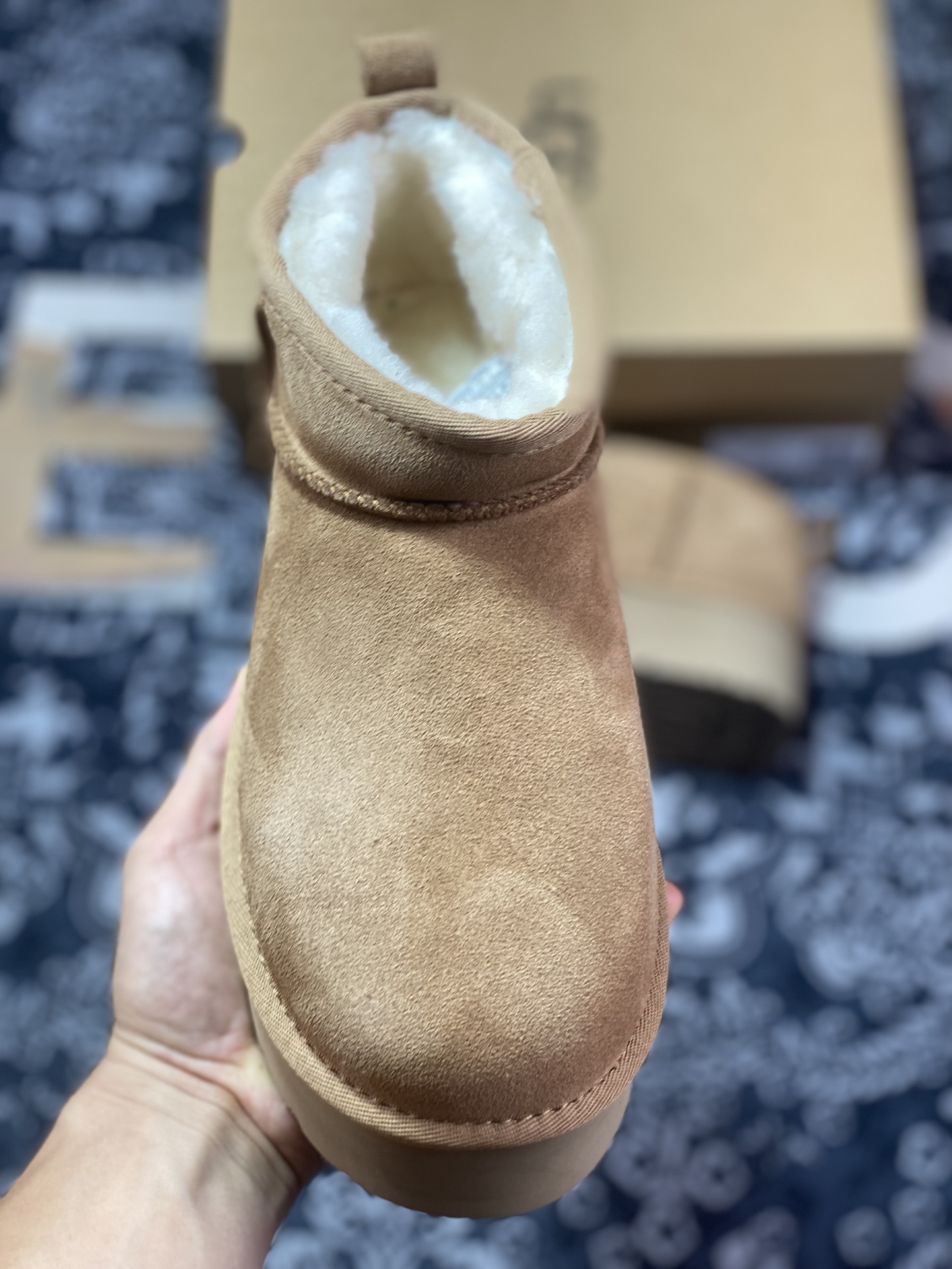 280  美国轻奢品牌UGG W Mini 款II 迷你系列经典女士短筒休闲百搭厚底“栗色加绒”