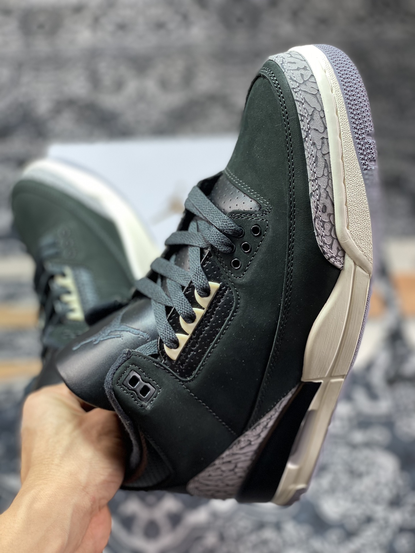 350  Air Jordan 3 Retro ”Off Noir” AJ3 乔3做旧黑水泥 CK9246-001