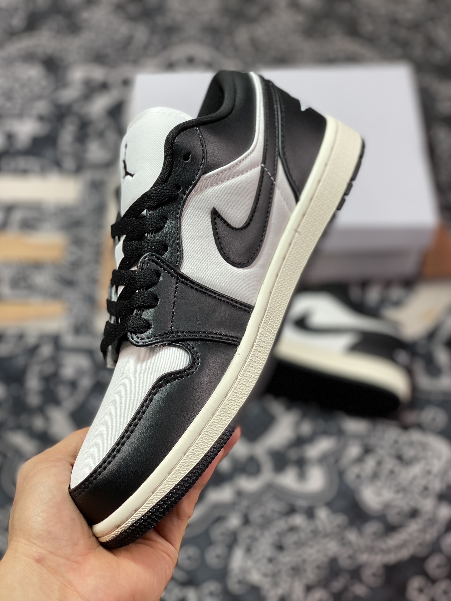 200 Air Jordan 1 Low ”Vintage Panda” 黑白 AJ1低帮休闲板鞋  FB9893-101