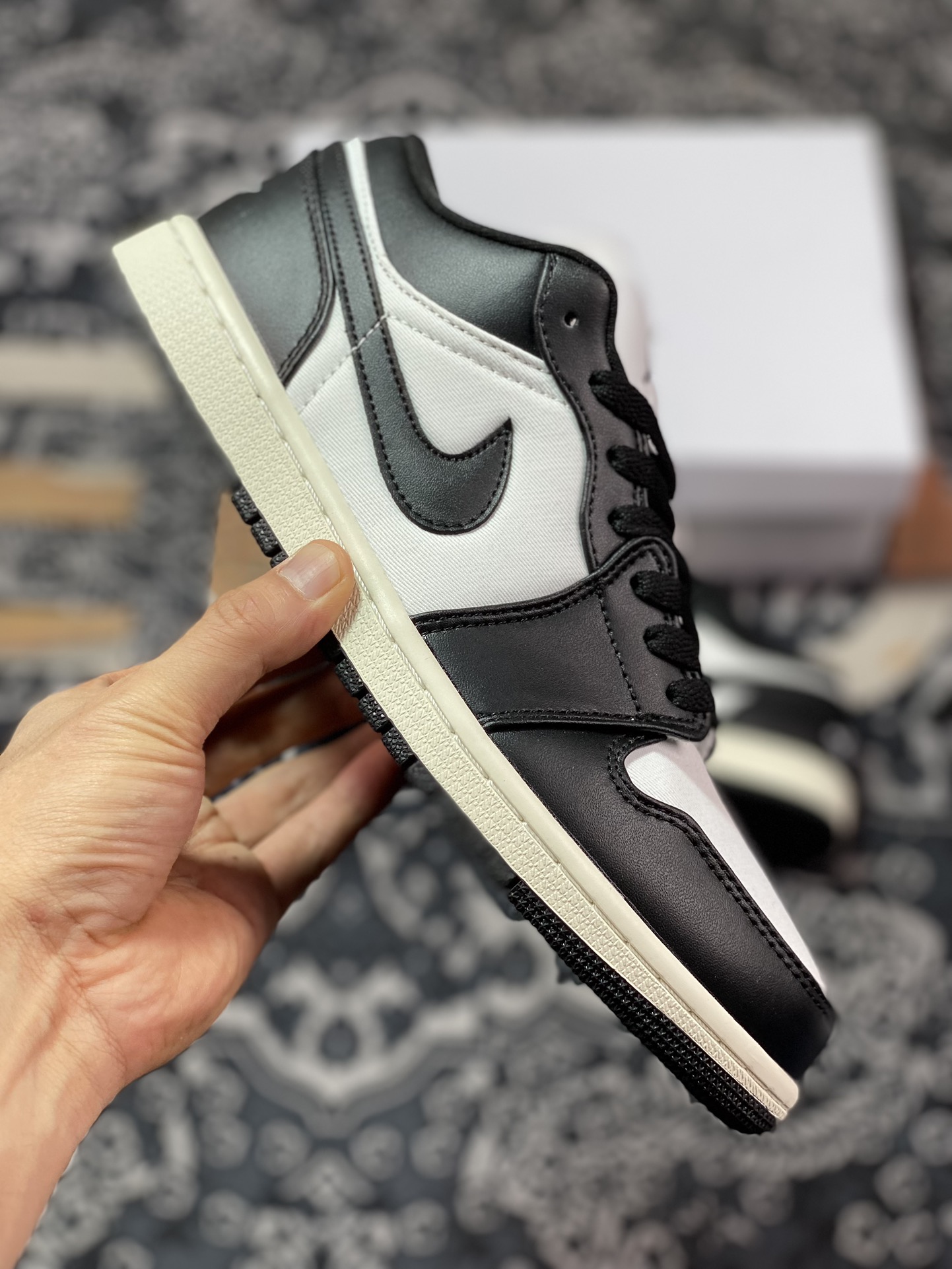 200 Air Jordan 1 Low ”Vintage Panda” 黑白 AJ1低帮休闲板鞋  FB9893-101