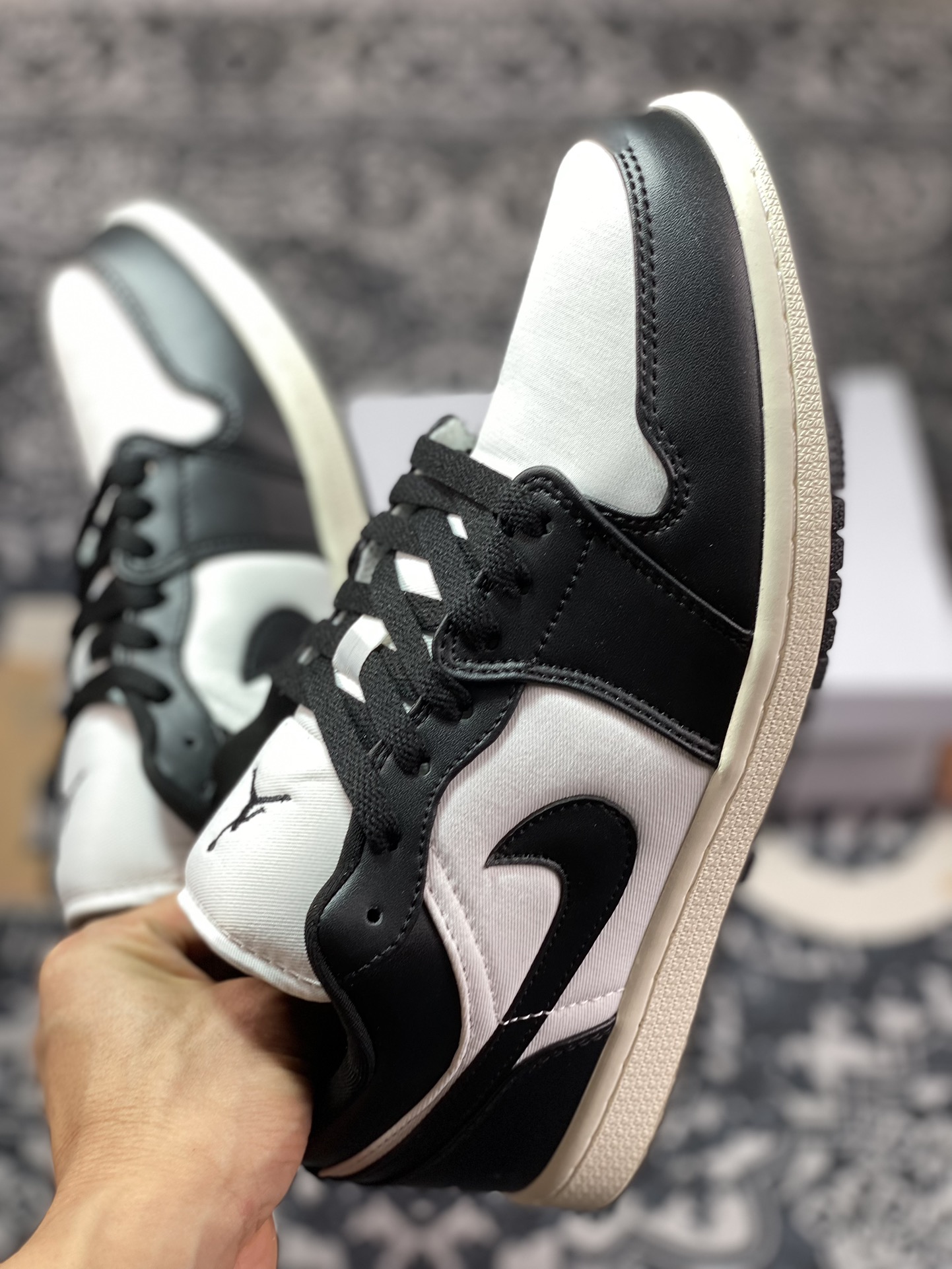 200 Air Jordan 1 Low ”Vintage Panda” 黑白 AJ1低帮休闲板鞋  FB9893-101