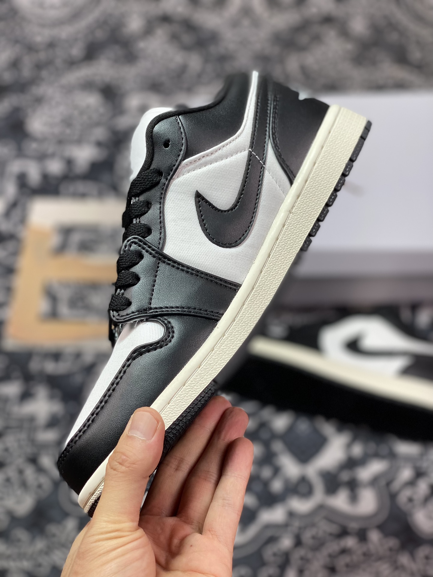 200 Air Jordan 1 Low ”Vintage Panda” 黑白 AJ1低帮休闲板鞋  FB9893-101