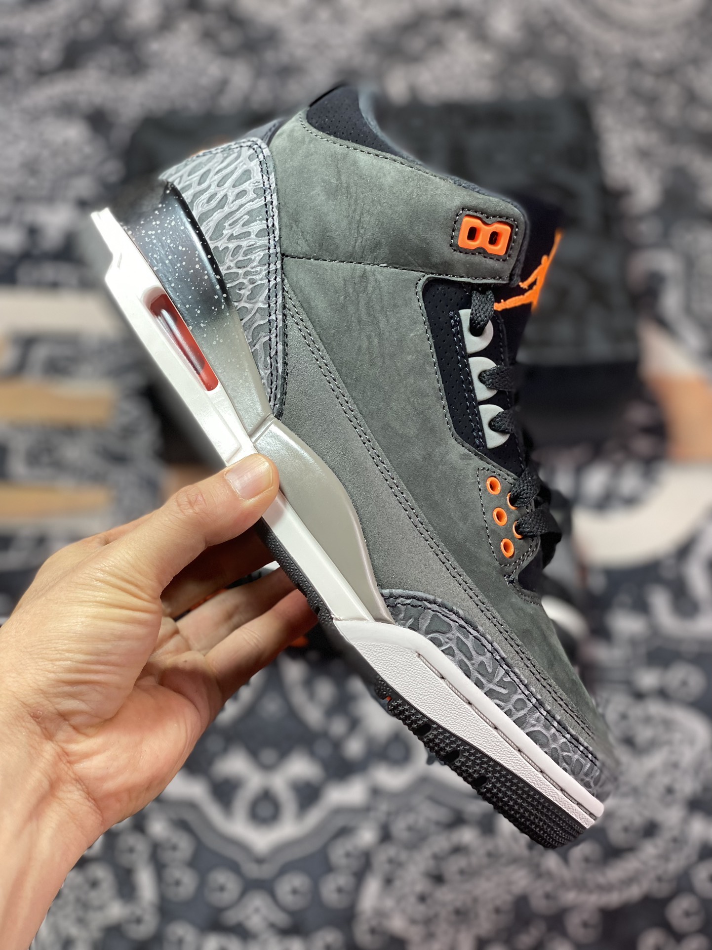 450 优选 Air Jordan 3 Retro ”Fear”恐惧灰黑  CT8532-080