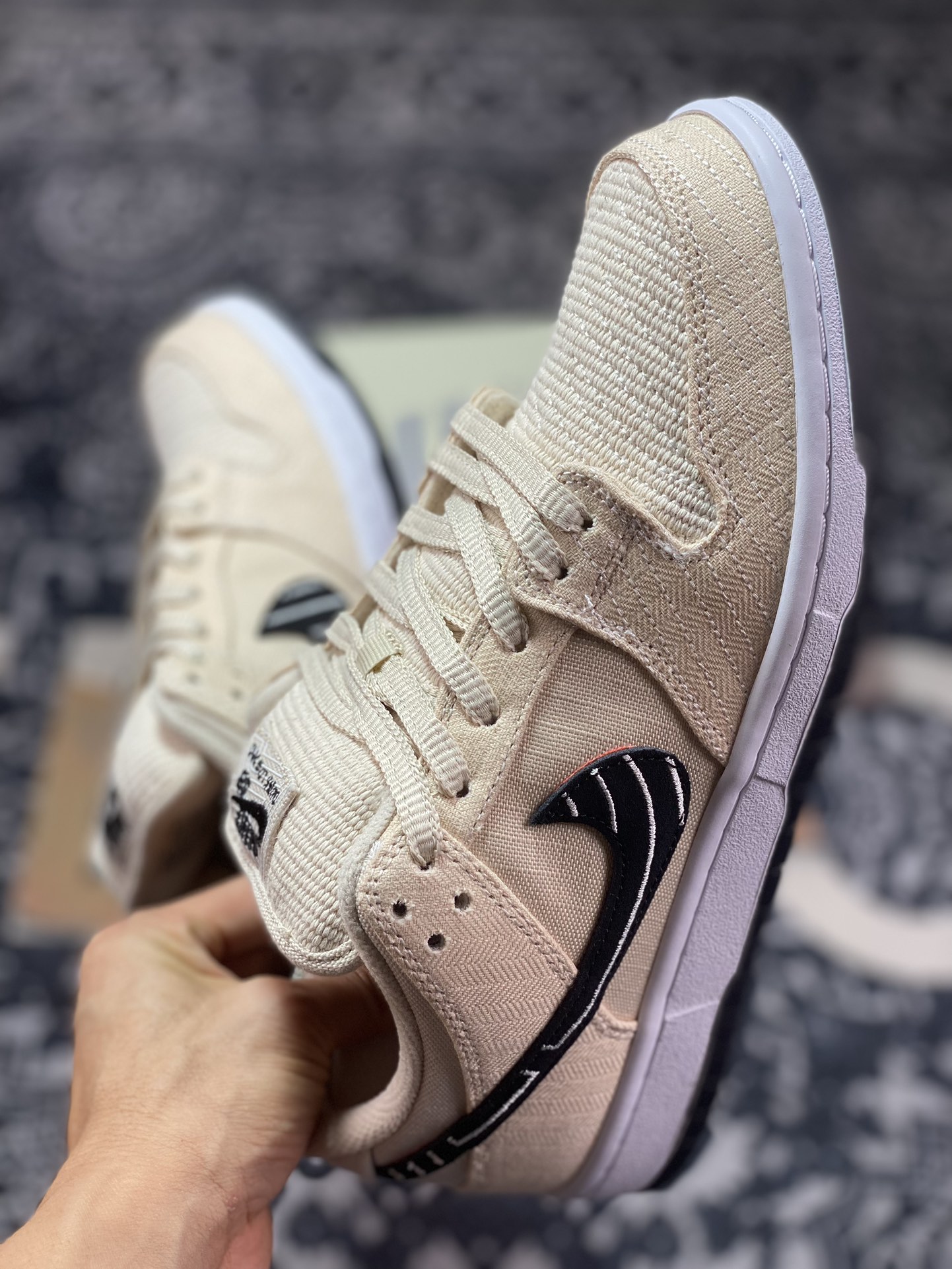 380 优选 Albino & Preto x Nike  Dunk SB Low ”Pearl White” 米黑白 FD2627-200