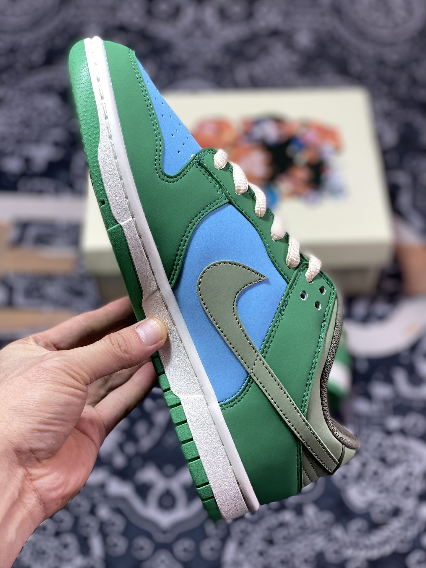 300  Nike SB Dunk Low”DRAGON BALL”扣篮系列低帮板鞋“草绿浅蓝芭朵斯”GP1255-022