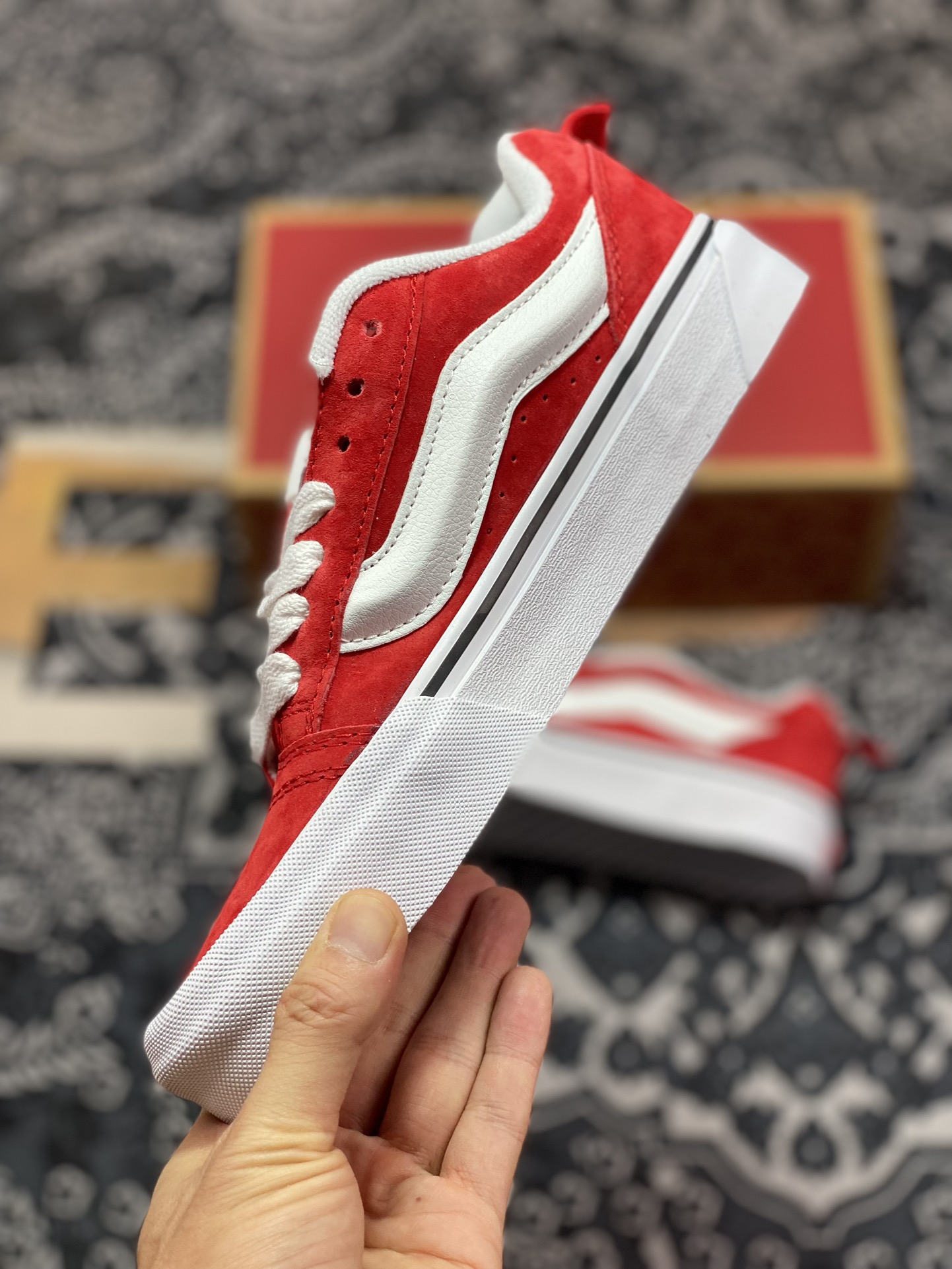 170  Vans Classics Knu Skool 面包鞋 2023肥胖版 经典红色面包鞋