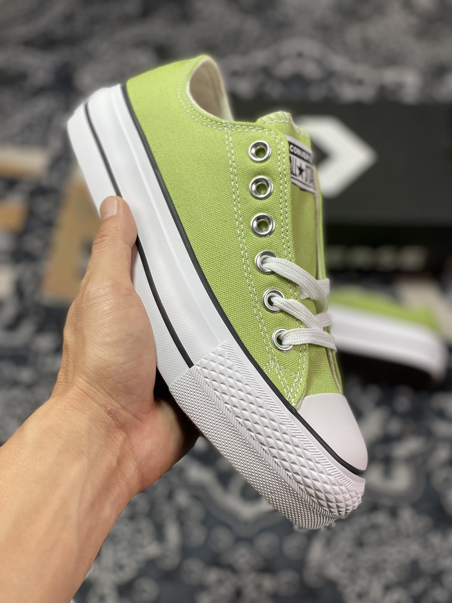 120  Converse All Star Lift 抹茶绿 匡威官方 厚底增高帆布轻便休闲鞋