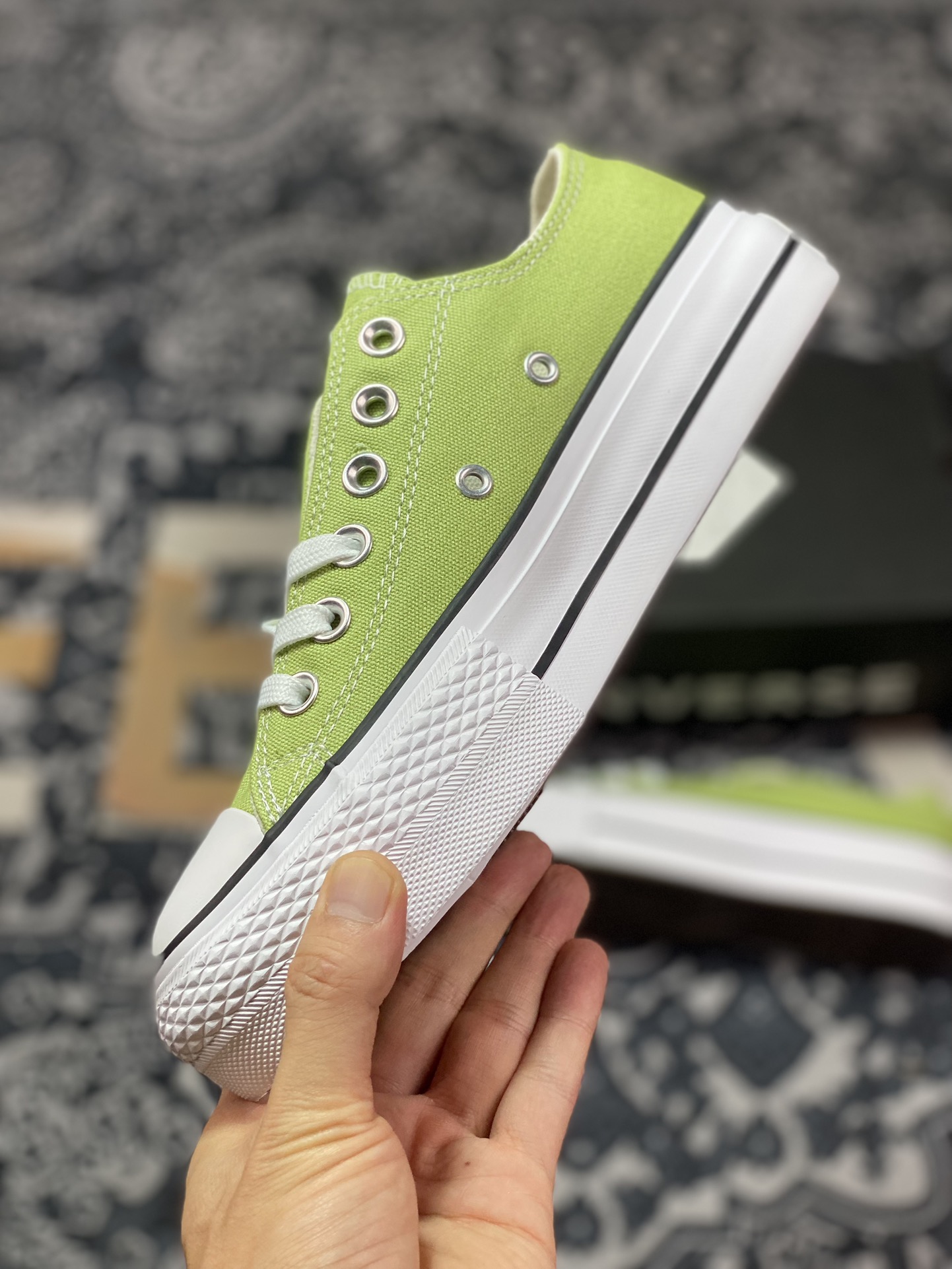 120  Converse All Star Lift 抹茶绿 匡威官方 厚底增高帆布轻便休闲鞋