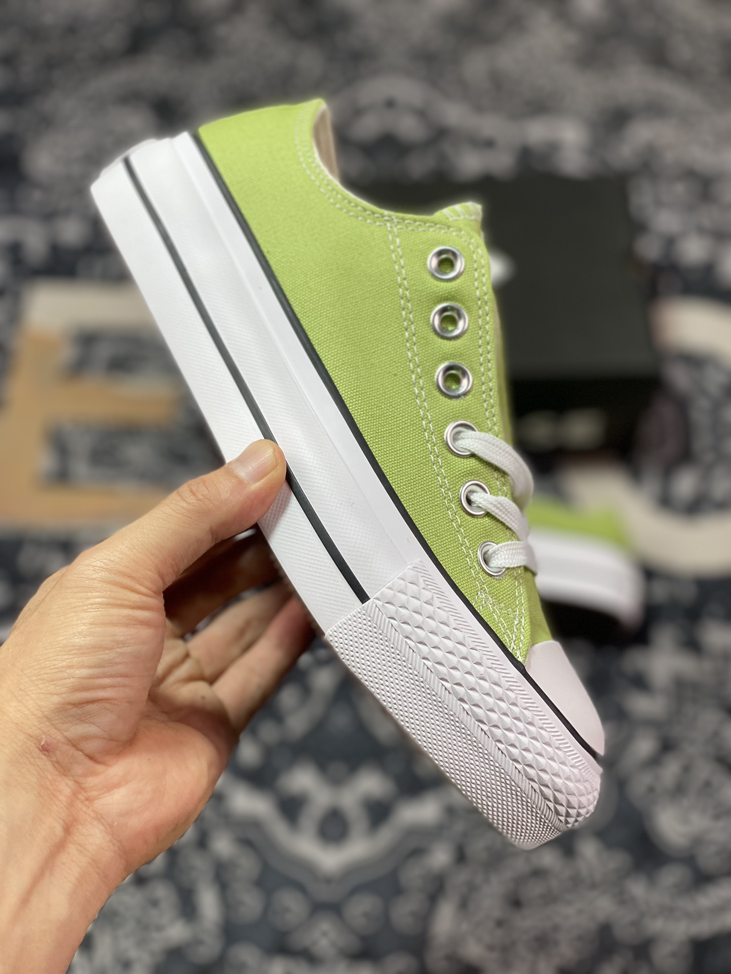 120  Converse All Star Lift 抹茶绿 匡威官方 厚底增高帆布轻便休闲鞋