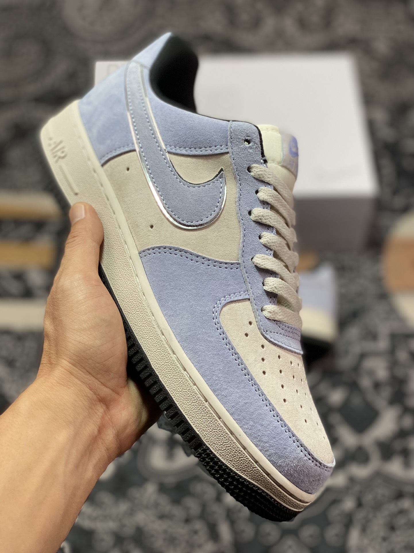 240  Air Force 1’07 Low Retro SP空军一号低帮经典百搭休闲运动板鞋“麂皮淡紫米白”