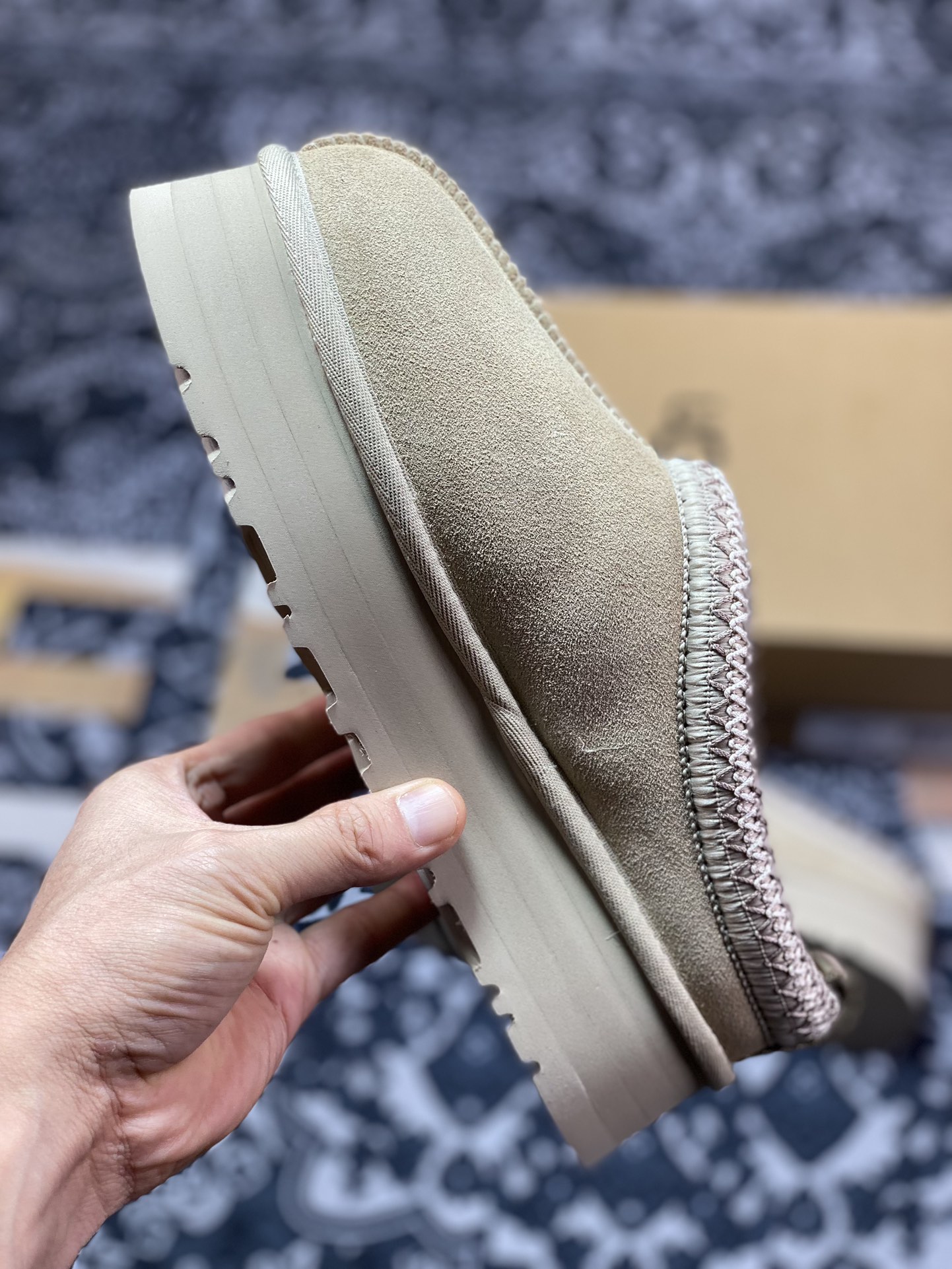 280 UGG W Leisure Tazz Slipper Chestnut 塔茨系列加厚款穆勒风包头舒适露跟半拖鞋“菜籽色编织加绒”