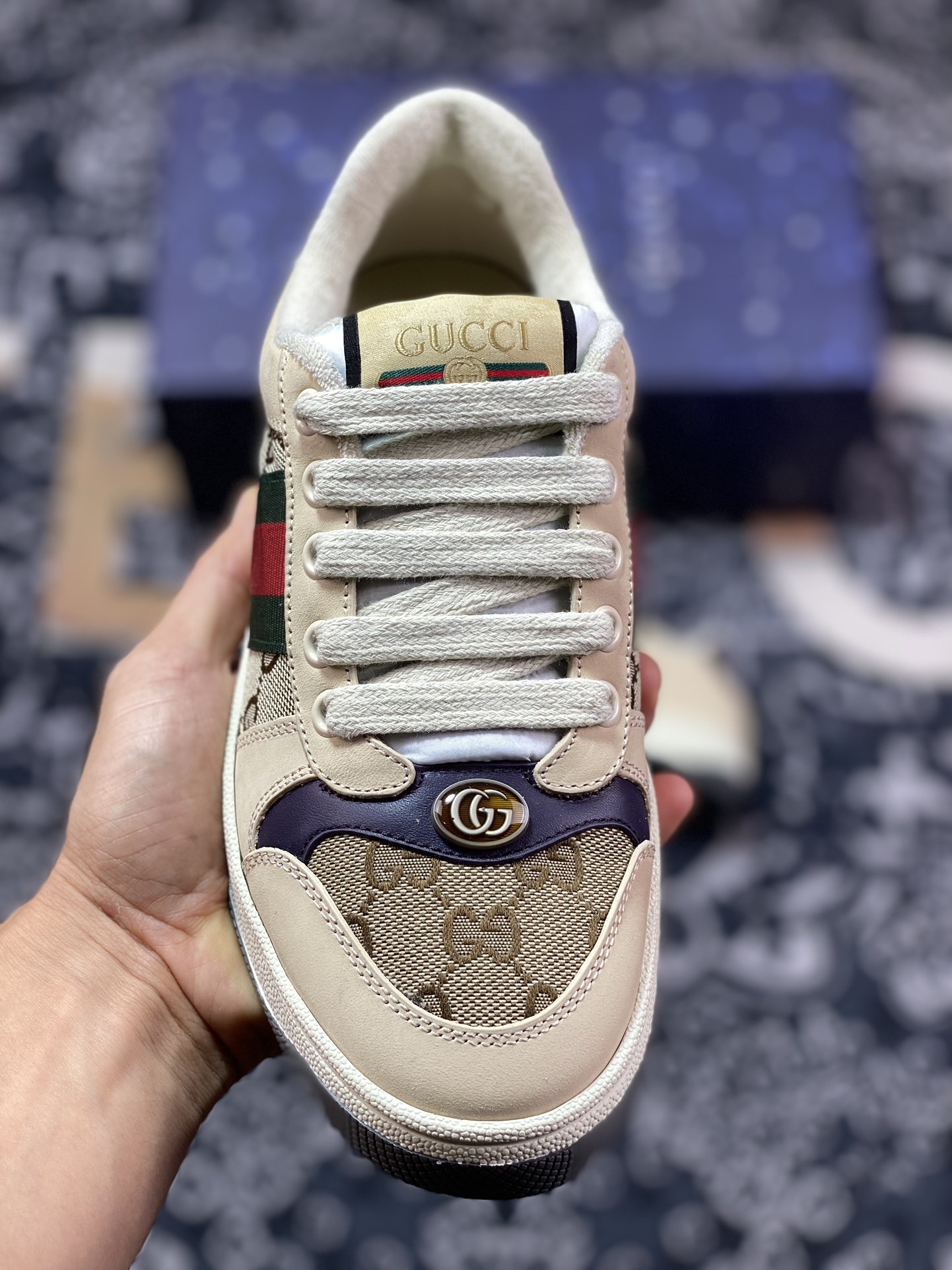 480 优选 Gucci Distressed Screener sneaker古驰小脏鞋系列