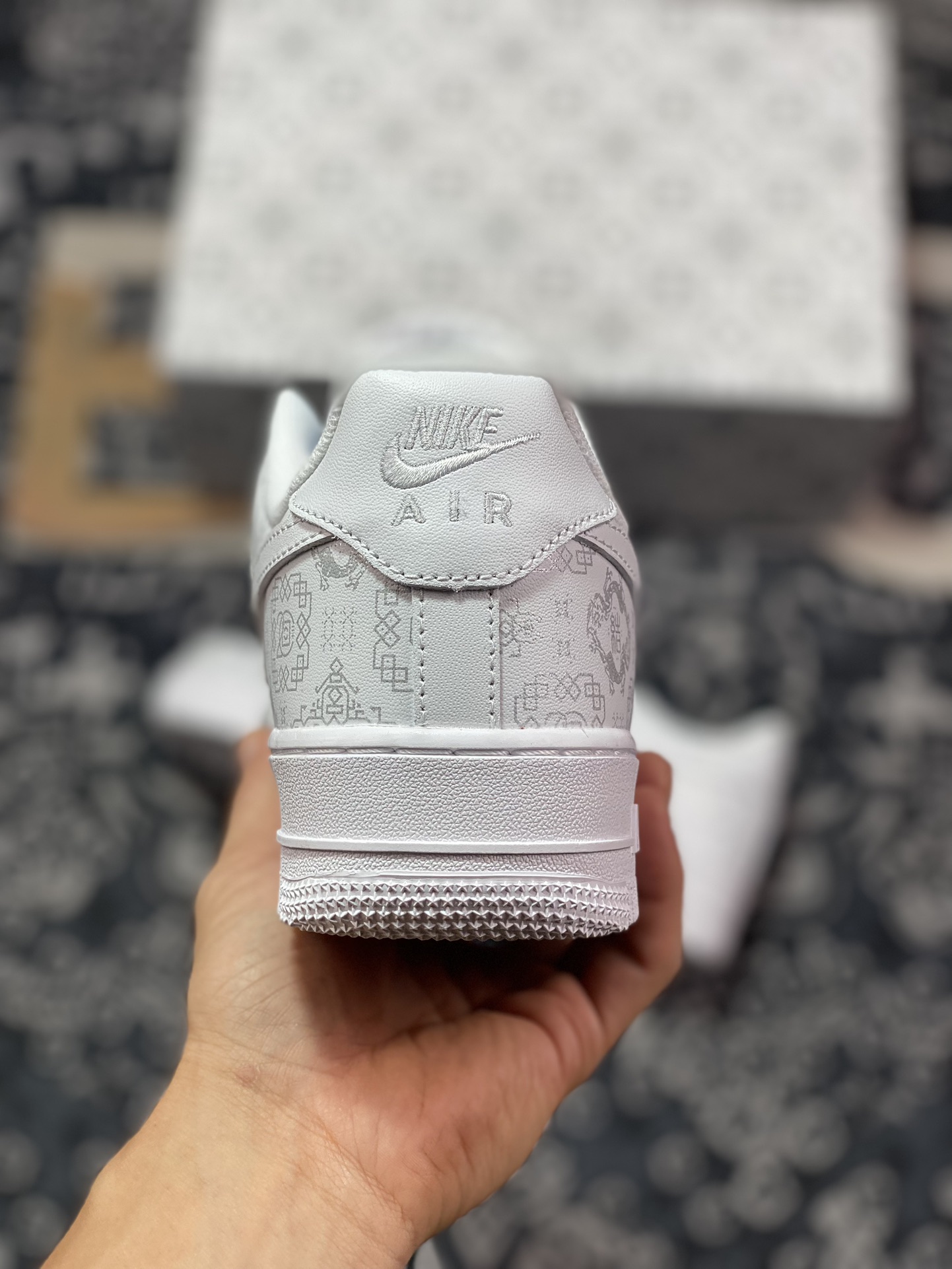 260 Clot x Nike Air Force 1'07 Low Retro SP空军一号低帮板鞋“白黑丝绸印花”315166-100