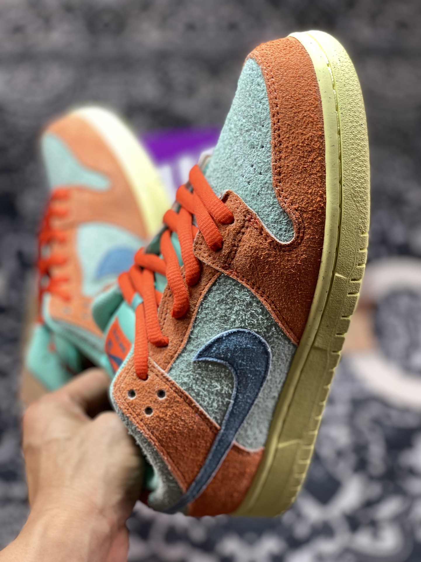 220 性价比触顶 同价区间无对手 Nike  Dunk SB Low "Orange and Emerald Rise" 橙青色 DV5429-800