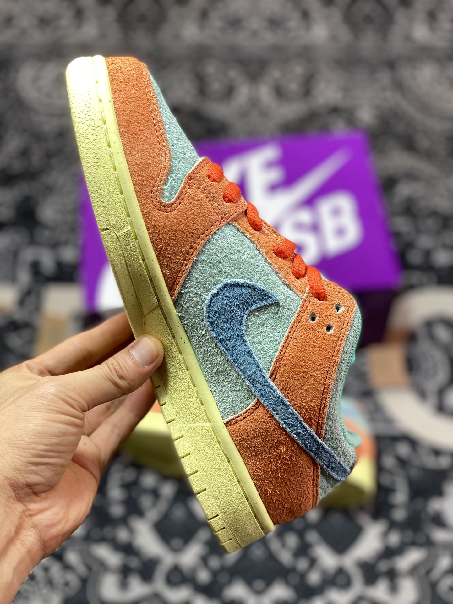 220 性价比触顶 同价区间无对手 Nike  Dunk SB Low "Orange and Emerald Rise" 橙青色 DV5429-800