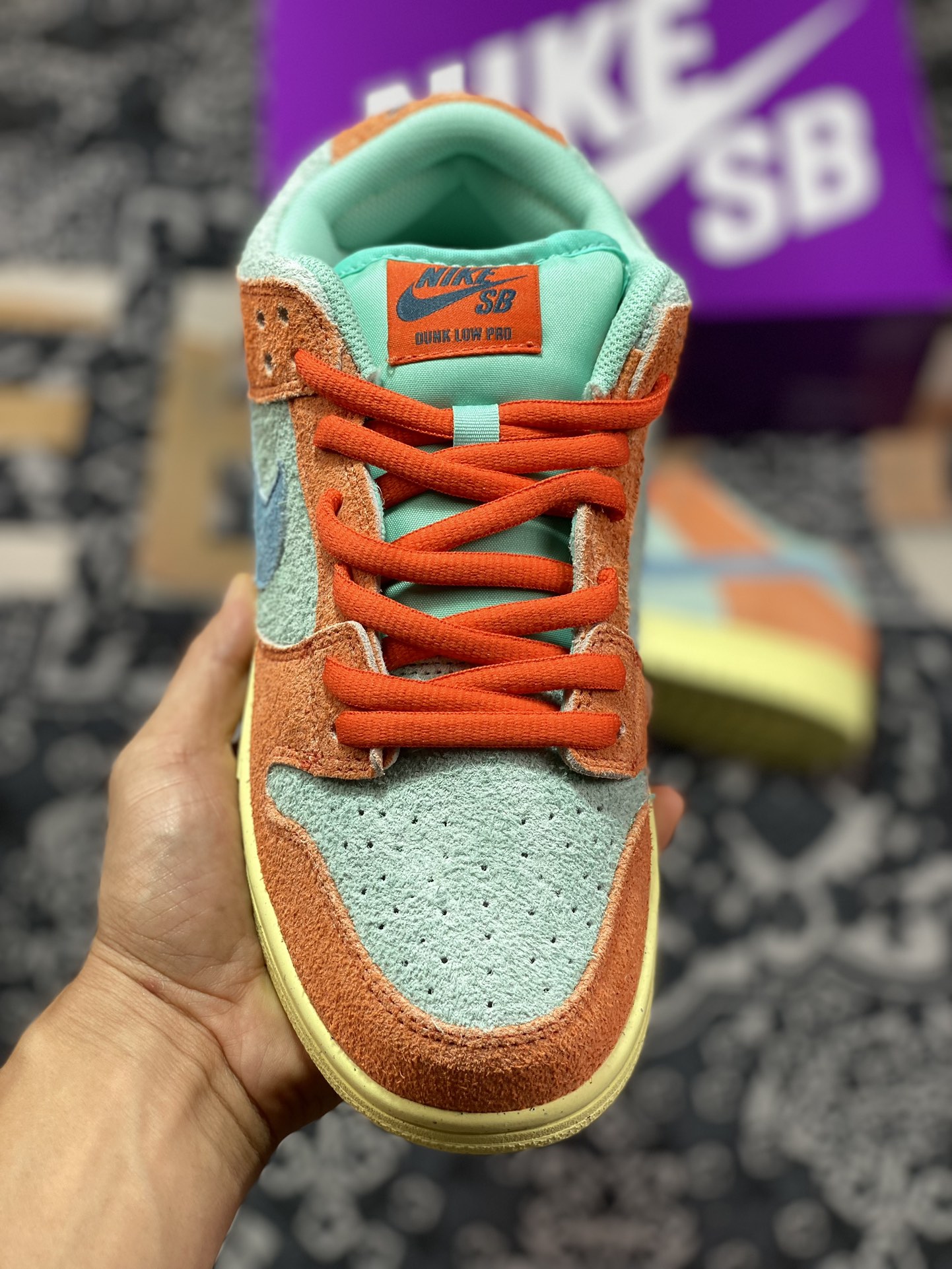 220 性价比触顶 同价区间无对手 Nike  Dunk SB Low "Orange and Emerald Rise" 橙青色 DV5429-800