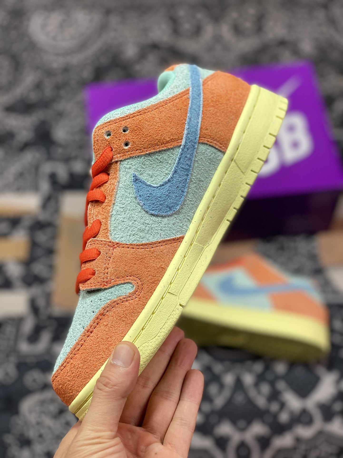 220 性价比触顶 同价区间无对手 Nike  Dunk SB Low "Orange and Emerald Rise" 橙青色 DV5429-800